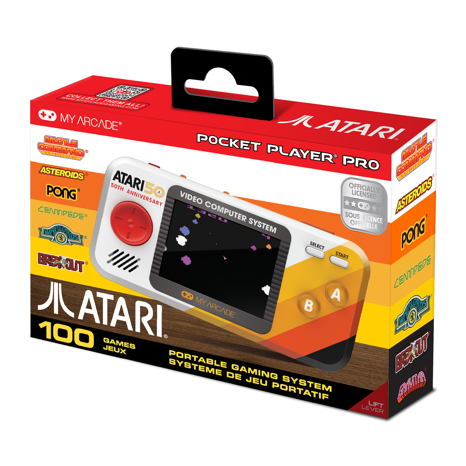 My Arcade Atari Pocket Player Pro: Portable Video Game System 100 Games