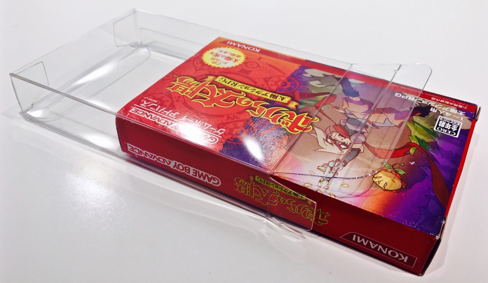 5 Box Protectors For JAPANESE GAME BOY ADVANCE Clear Cases Boxes Nintendo GBA