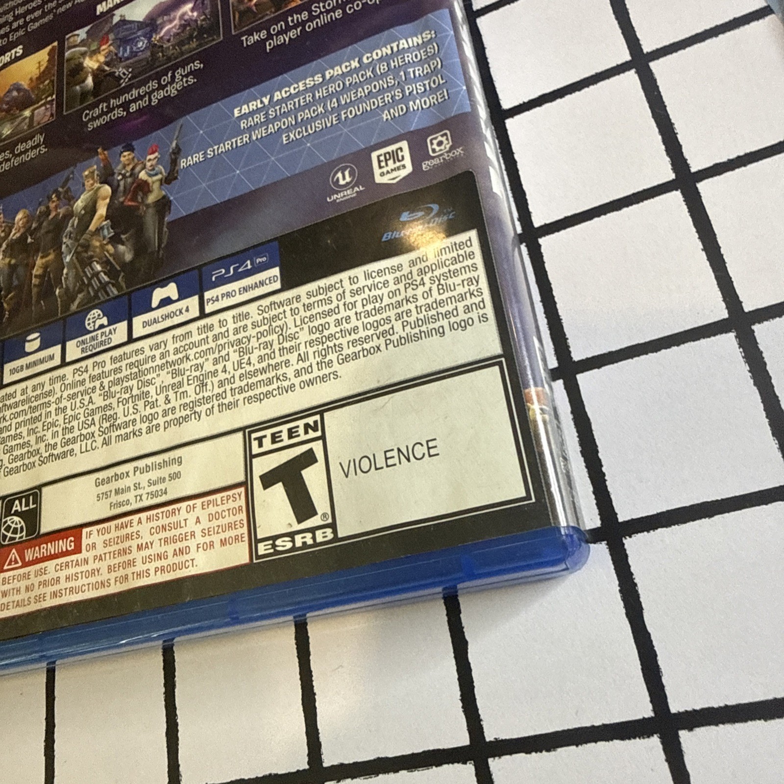 Fortnite Original Physical Playstation 4 PS4 w/ Valid Access Codes No Returns