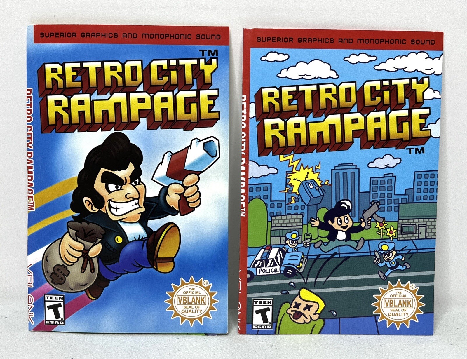Nintendo Switch Retro City Rampage DX Collector’s Edition Cover Art Set of 2