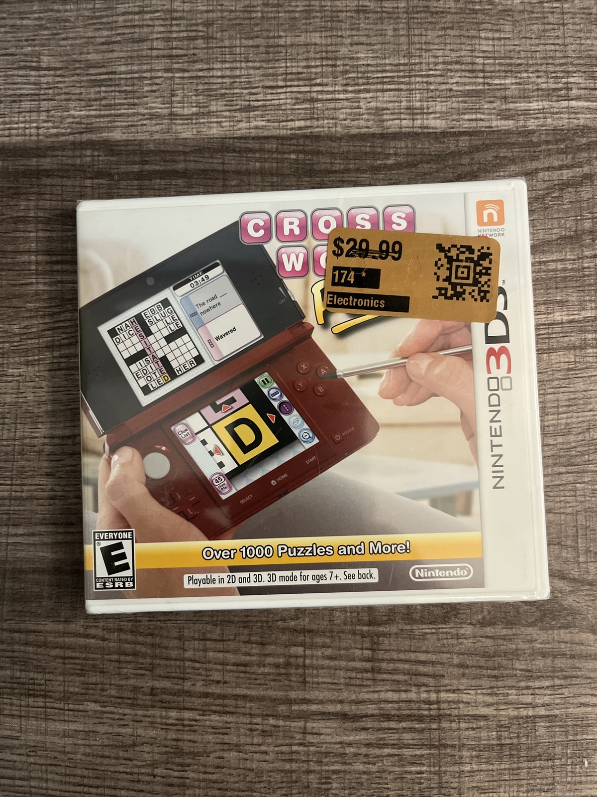 Crosswords Plus (Nintendo 3DS, 2012)CIB, Cover , Manual, And Game New