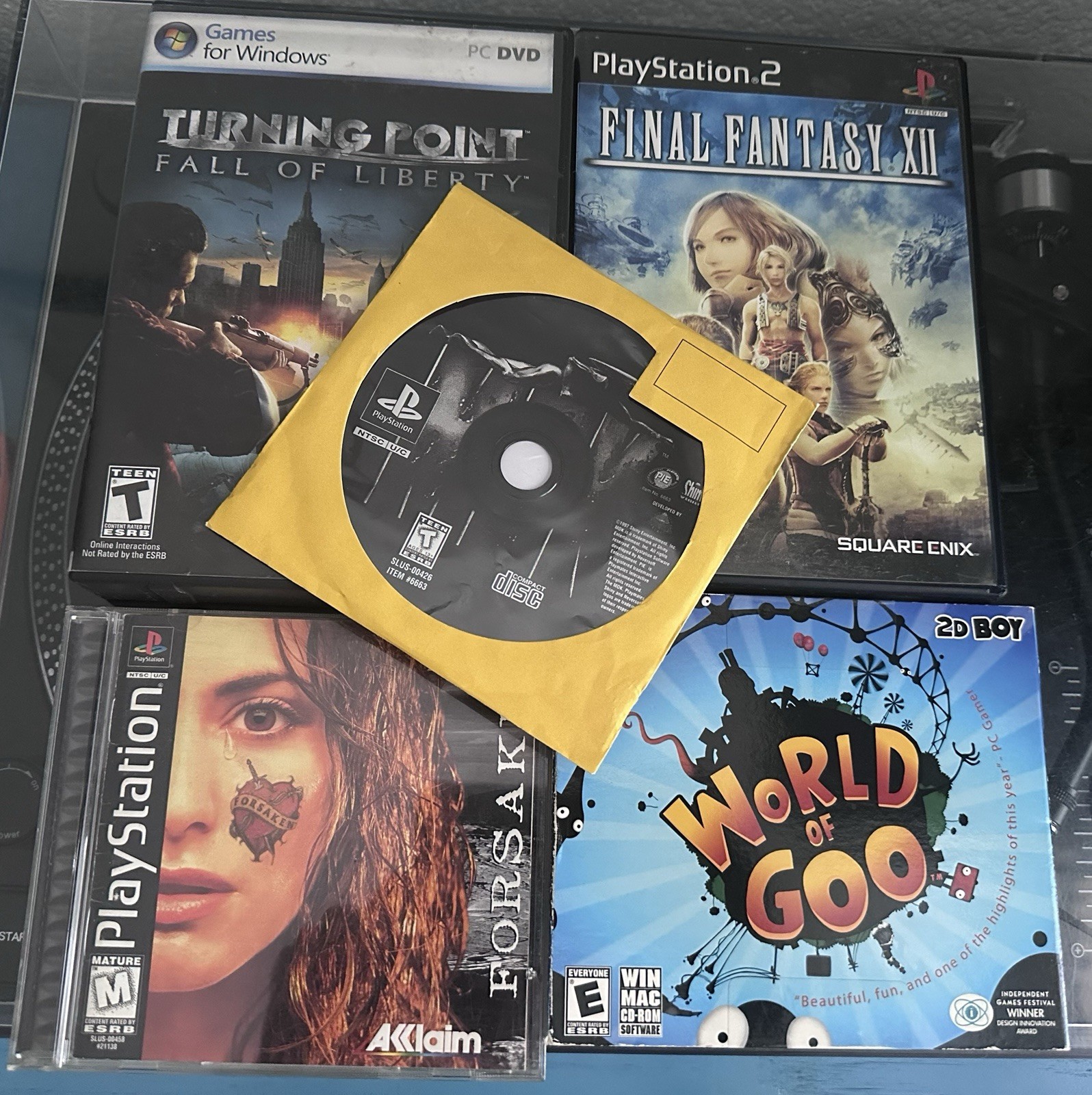 Lot Of 5 Random Games (PS1, PS2, PC) Read description!