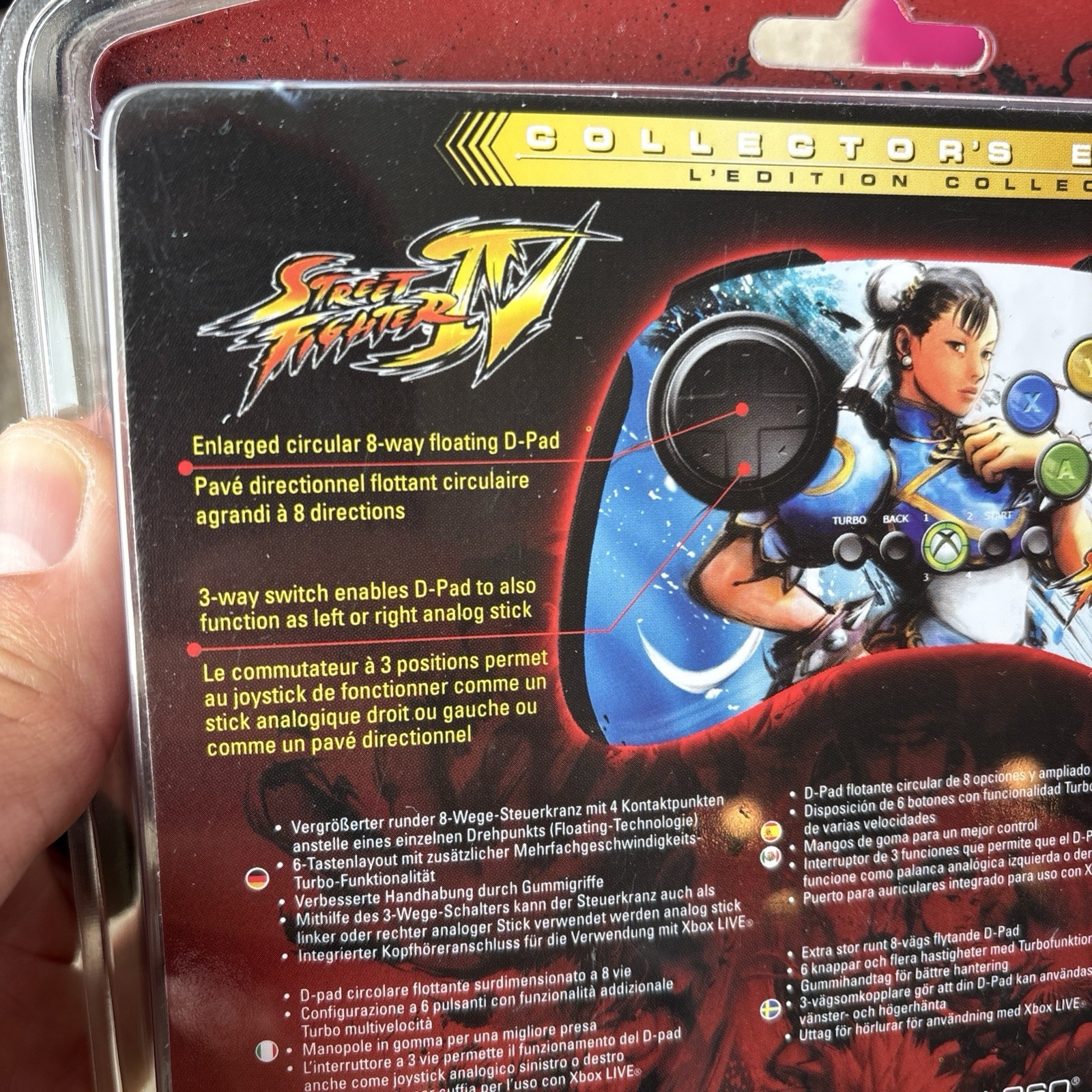 Xbox 360 Street Fighter IV Chun-Li Fight Pad CAPCOM 20th Collectors Mad Catz