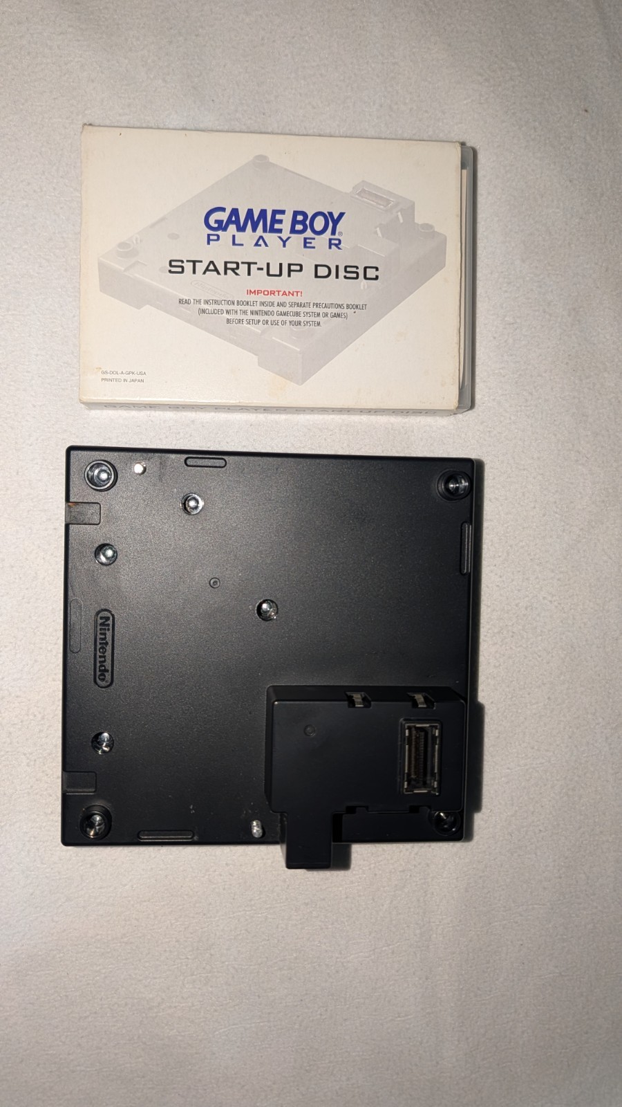Nintendo GameCube Game Boy Player With Start-Up Disc & Original Case and Manual