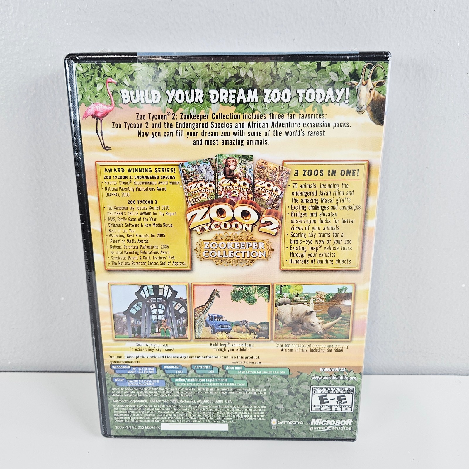 Zoo Tycoon 2: Zookeeper Collection for PC (2006, Microsoft) New Sealed