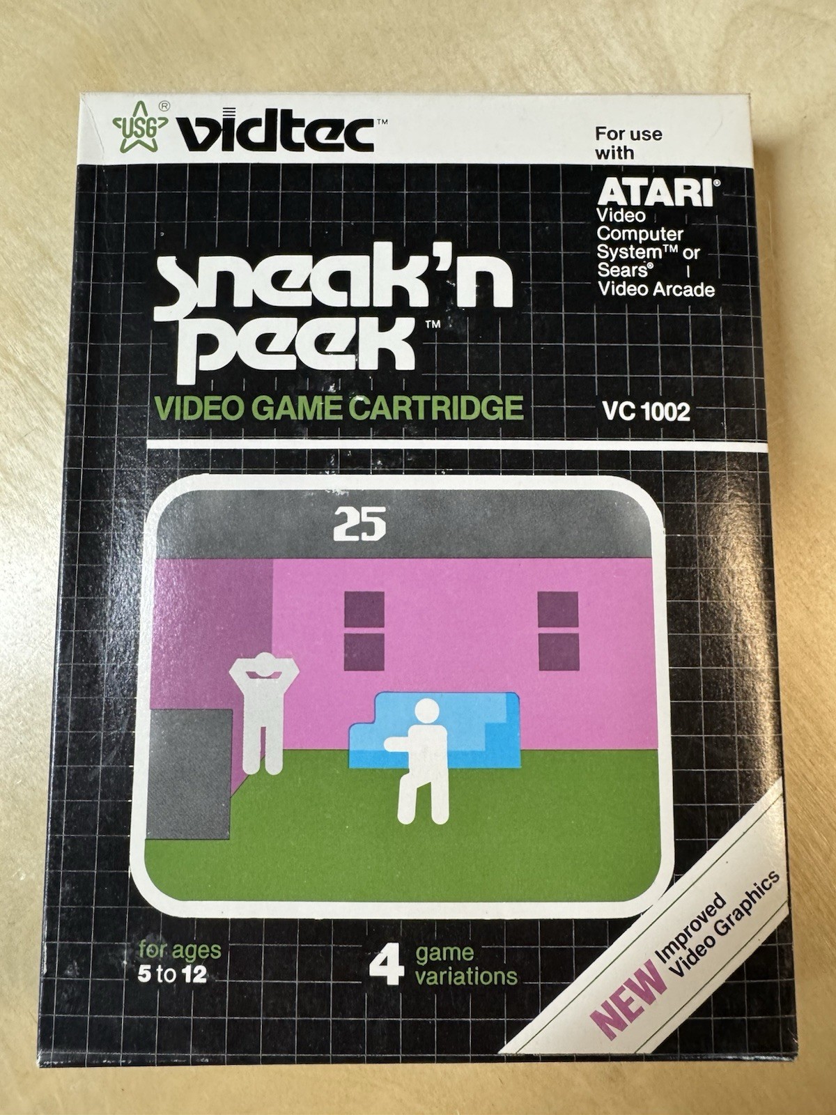Atari 2600 Space Jockey – Towering Infernal – Sneak’n Peek – 3 Games – All CIB