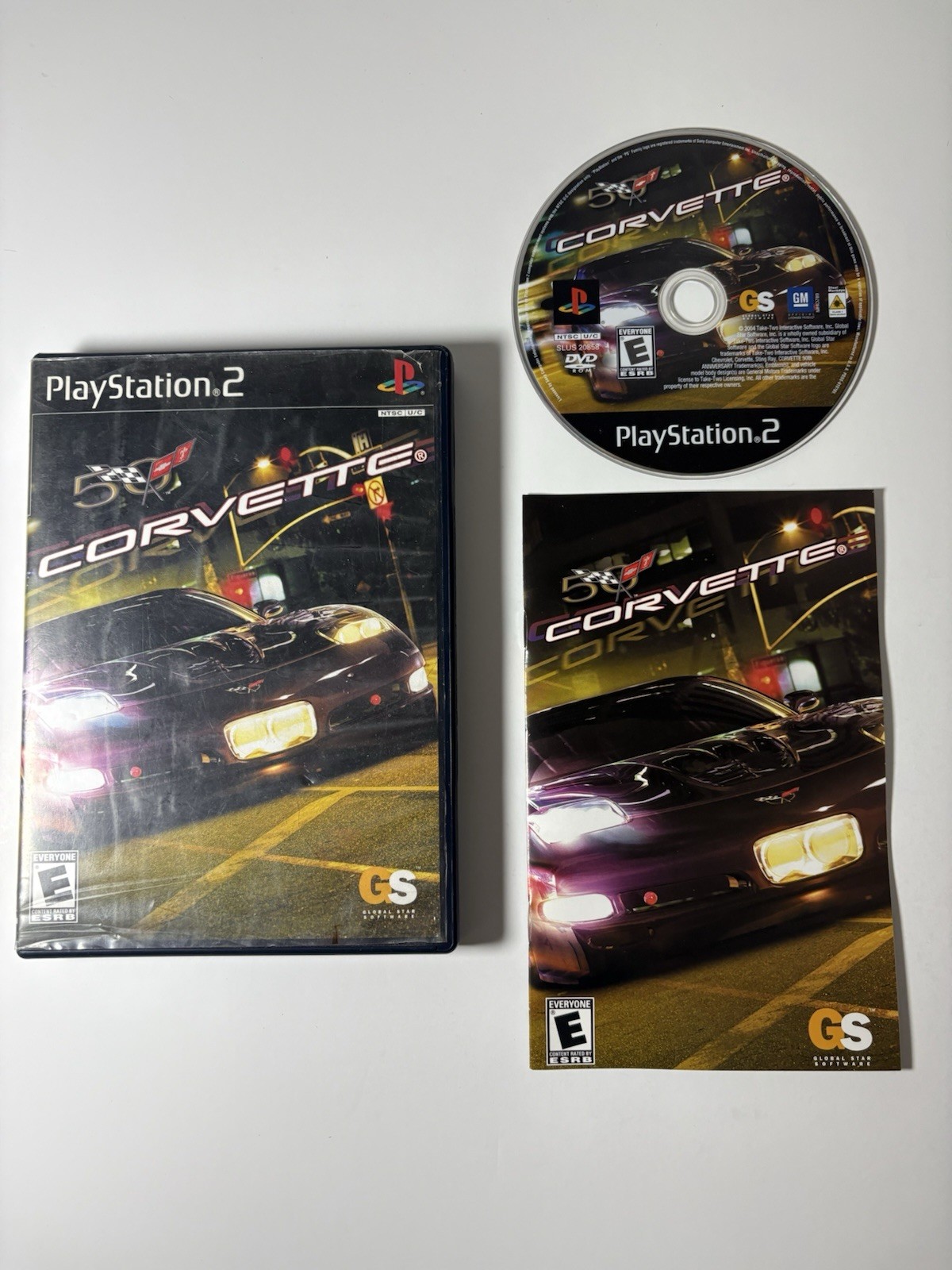 Corvette (Sony PlayStation 2 PS2, 2004) CIB Complete w/Manual Tested