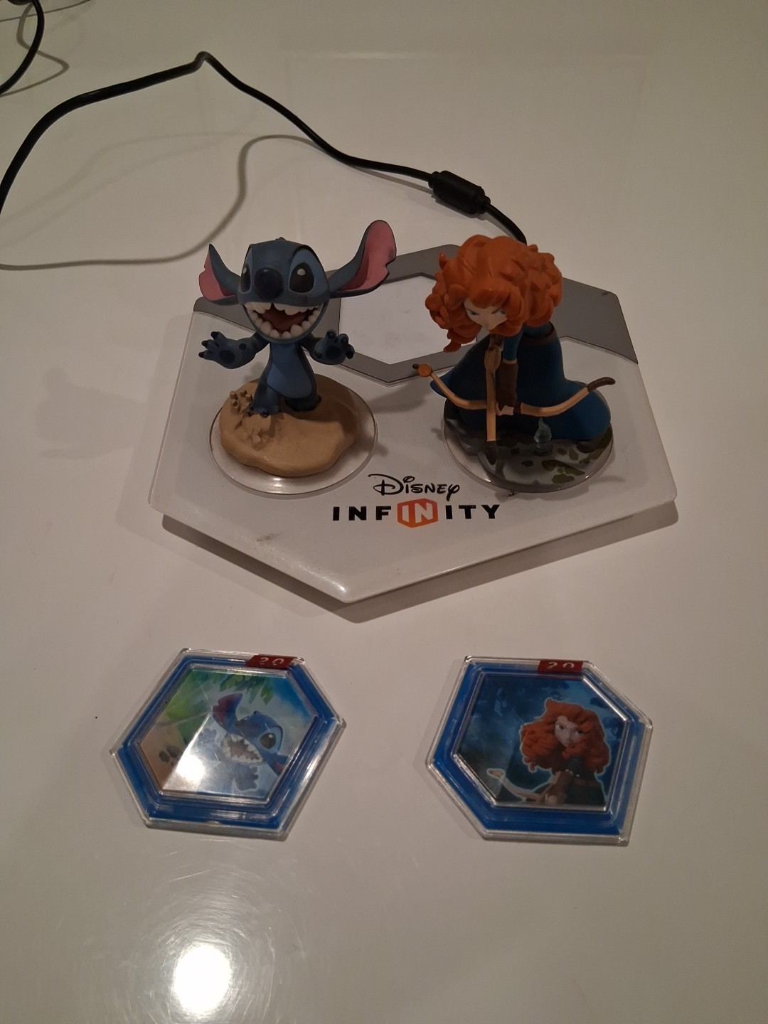 Disney Infinity 2.0 PS3/Xbox/WiiU Complete Set Merida Stitch Base Discs Game
