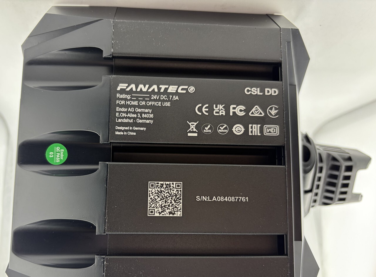 FANATEC CSL DD WHEEL BASE DIRECT DRIVING SIMULATOR WITH BOOST KIT 180