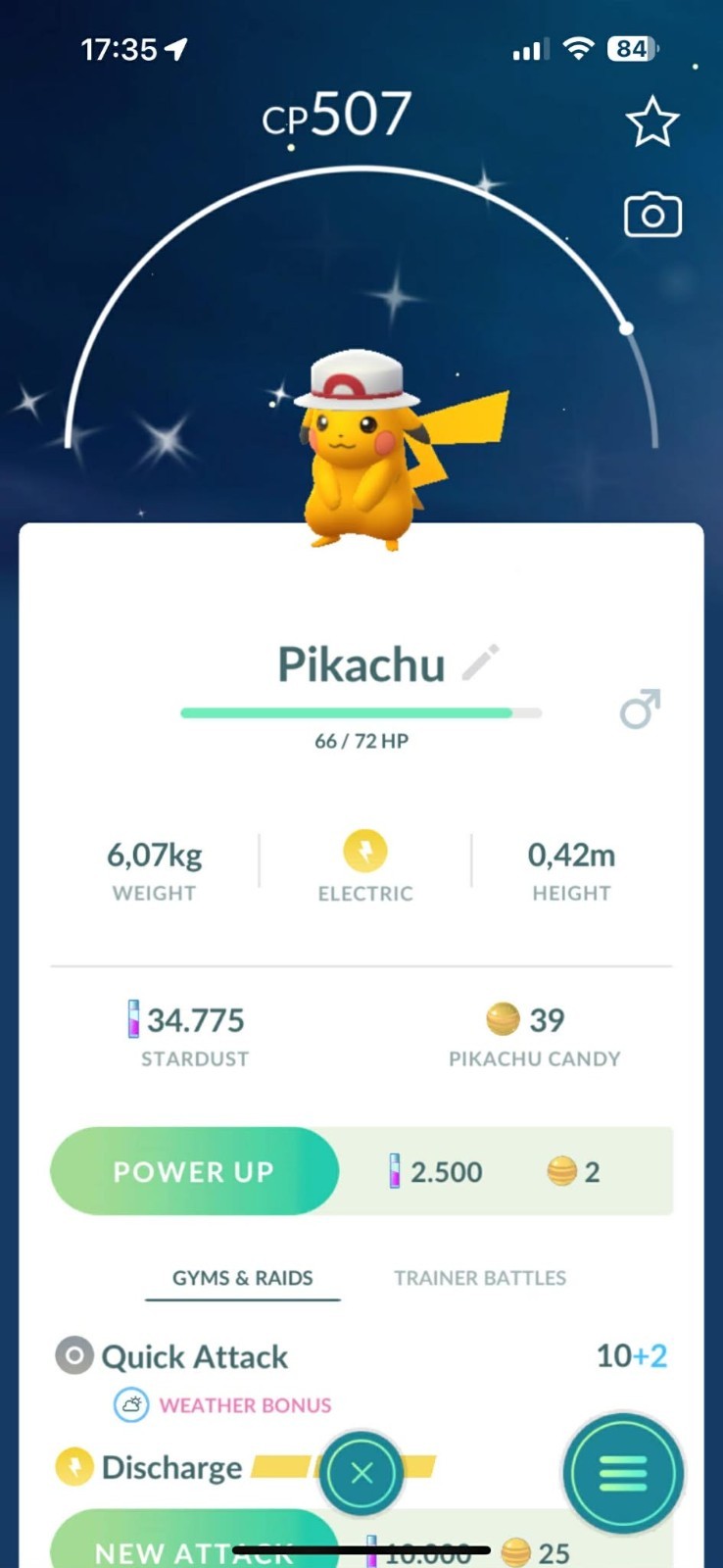 Pokémon PTC Go – Shiny Pikachu Leaf’s Hat Go Tour 2026 ✨