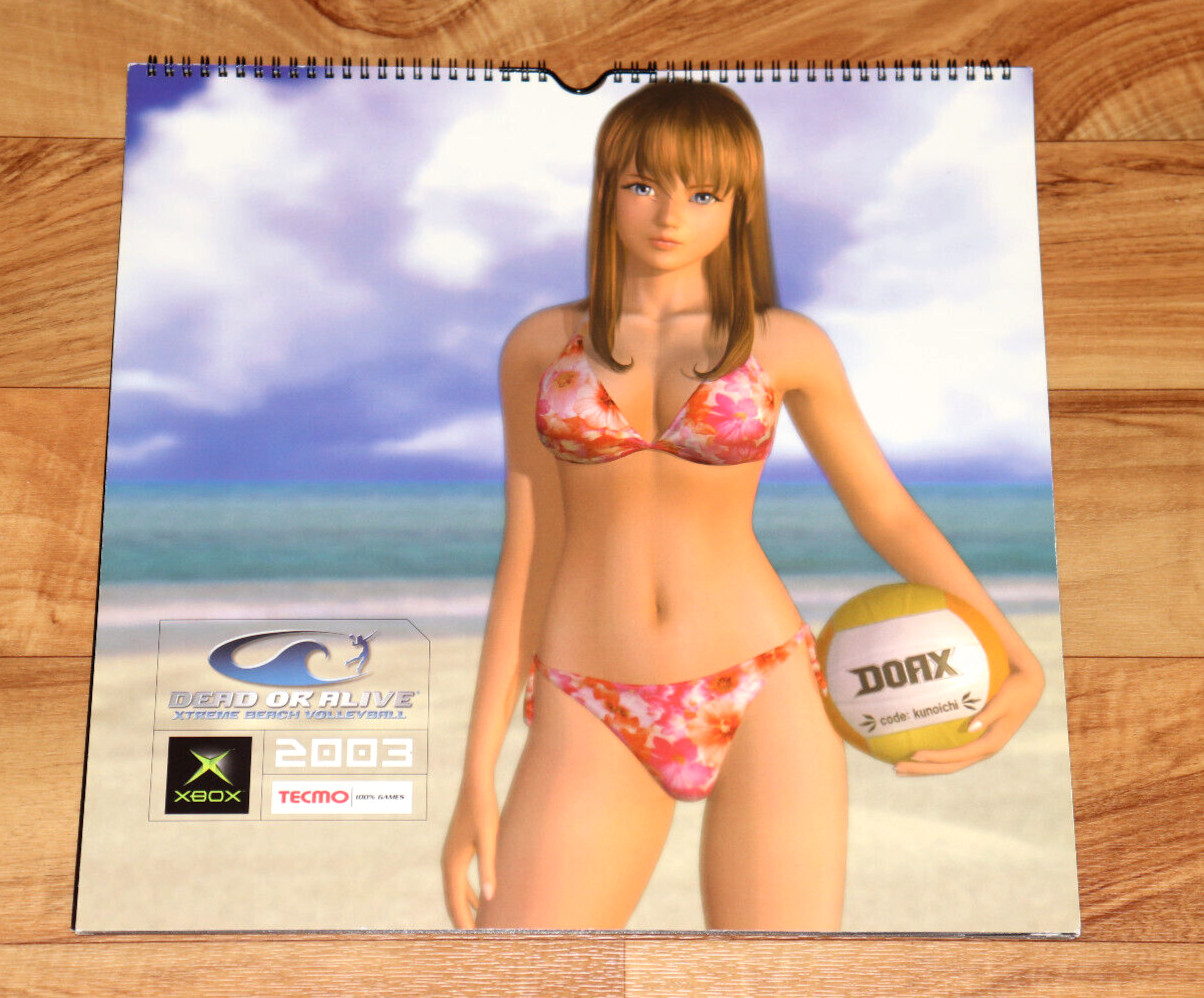 2003 Dead or Alive Xtreme Beach Volleyball Very Rare Calendar Collectible