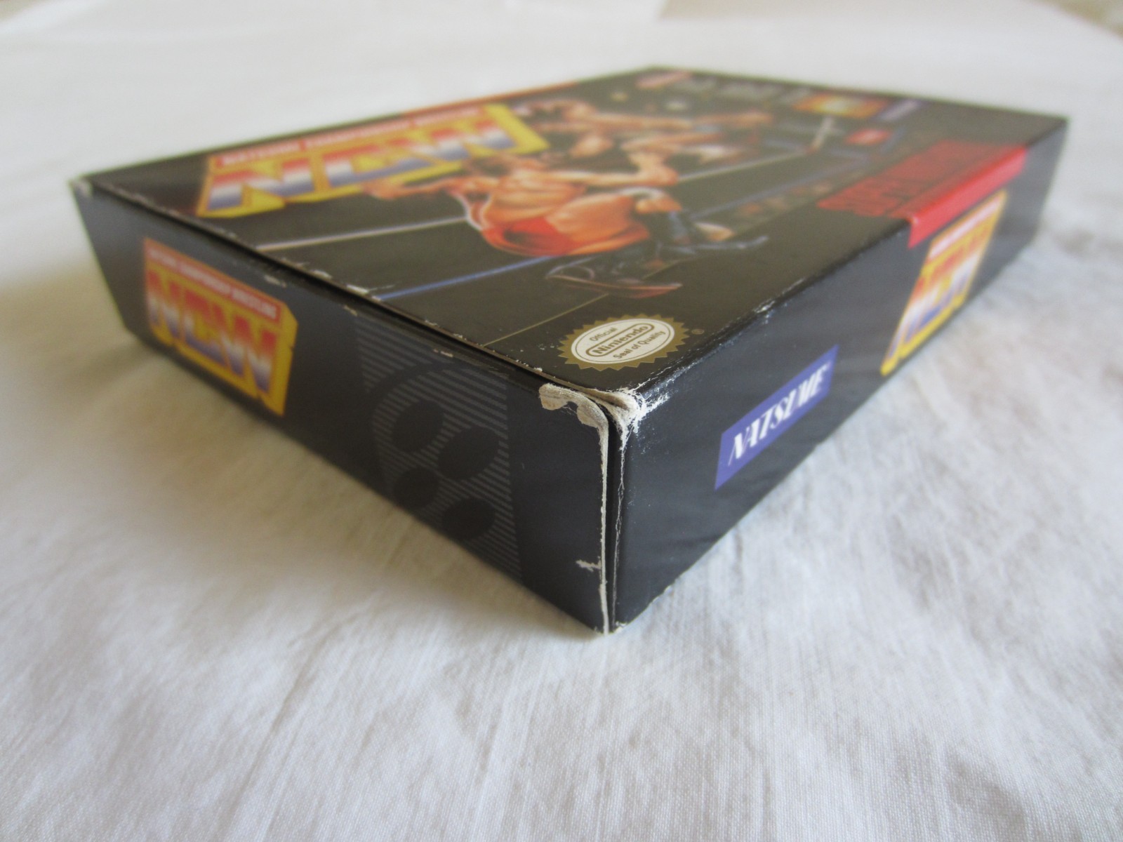Natsume Championship Wrestling SNES Super Nintendo Complete 1994 Natsume RARE
