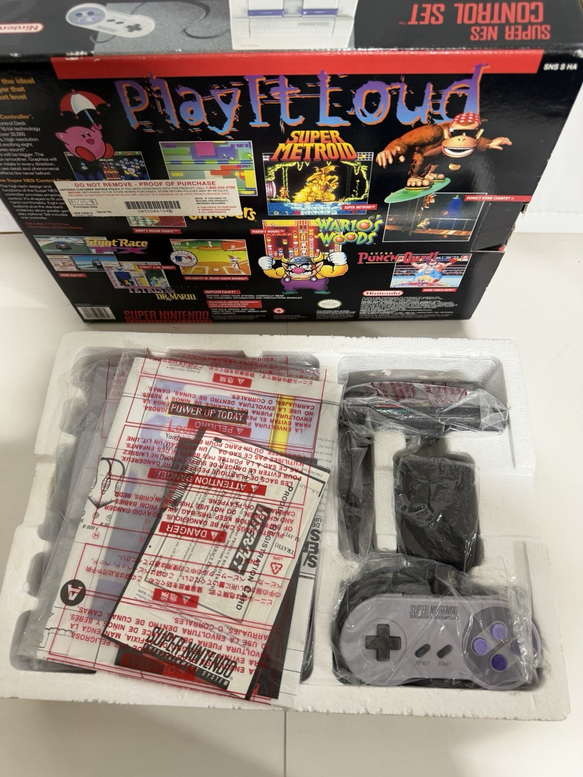 Super Nintendo SNES Killer Instinct Console CIB Matching Serial MINT NEW?? Rare