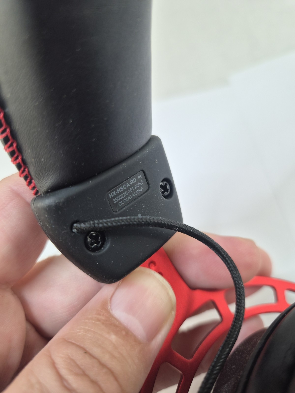 Used Hyper X Cloud 3 Wired Gaming Headset – Black/Red, No Mic