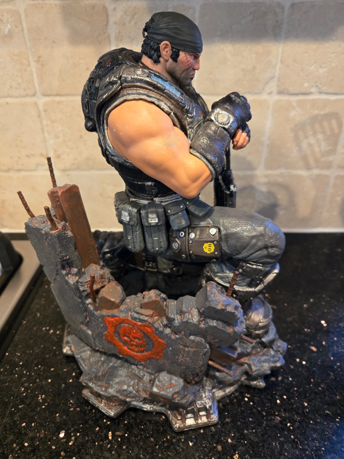 Gears of War 3 Limited Edition PVC Marcus Fenix Collectors Statue – PERFECT!