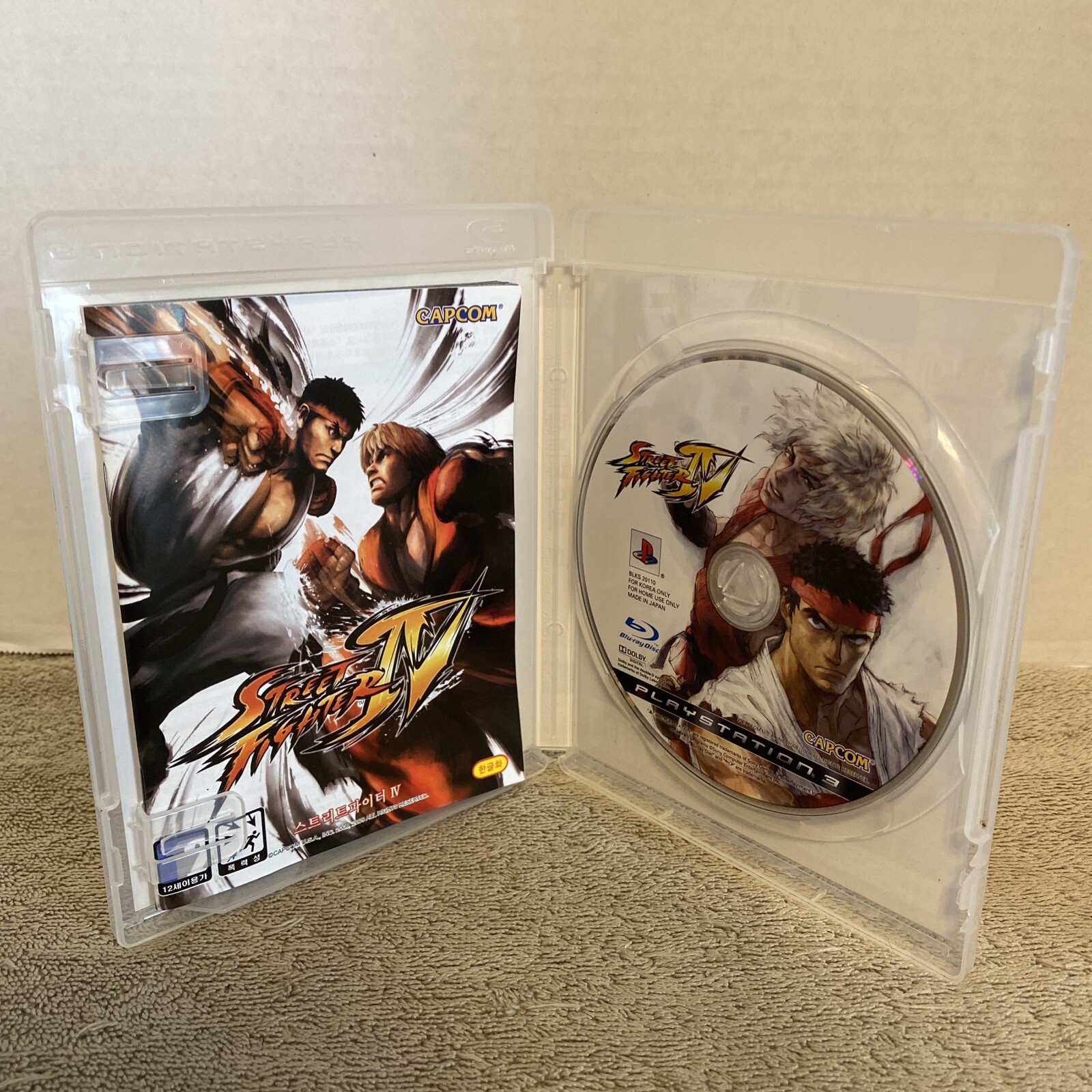 Street Fighter 4 IV PlayStation 3 PS3 KOREA KOREAN IMPORT w/ Manual RARE VHTF