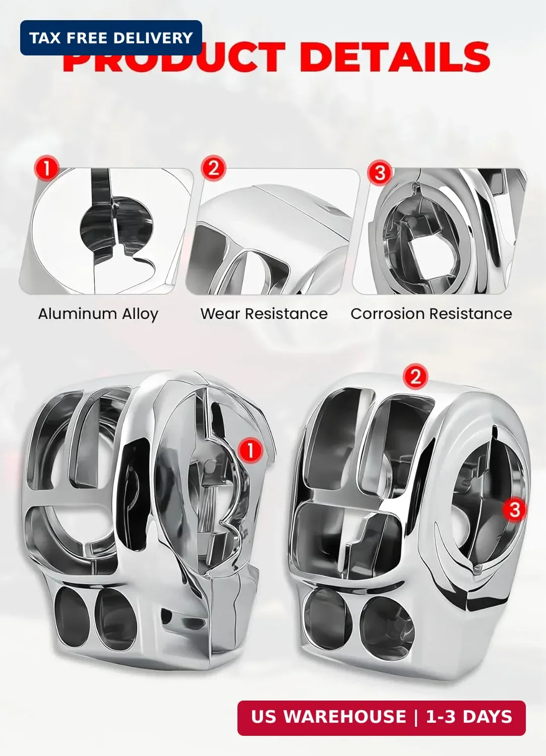 Chrome Cover For Harley Davidson Touring Road King, Road Glide 2014/15