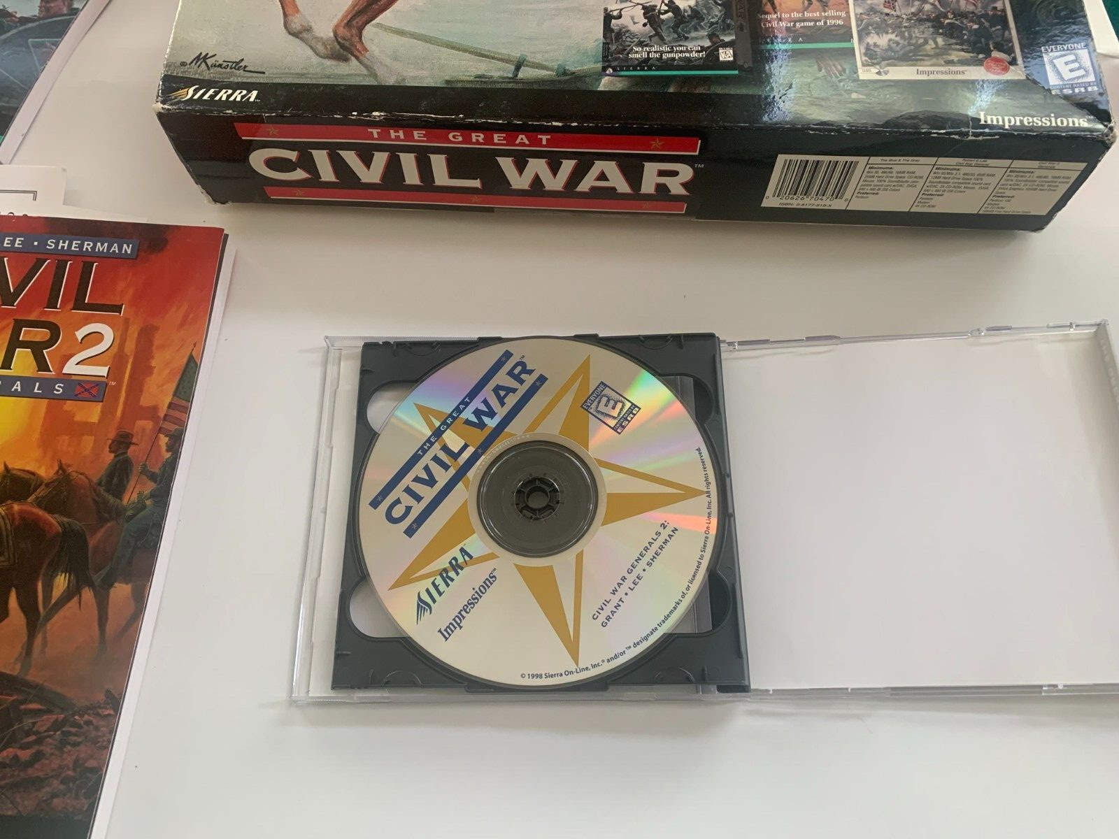 The Great Civil War – PC 2CD (Sierra, 1998) 3 Strategy Games Big Box w/ inserts