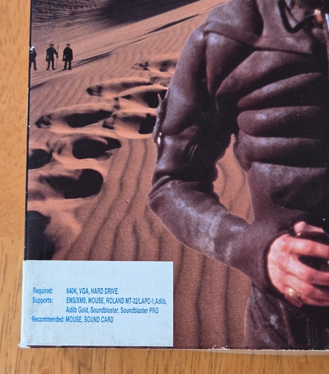 Dune Virgin Games Kyle MacLachllan Cover IBM PC Big Box 3.5″ Complete CIB 1992