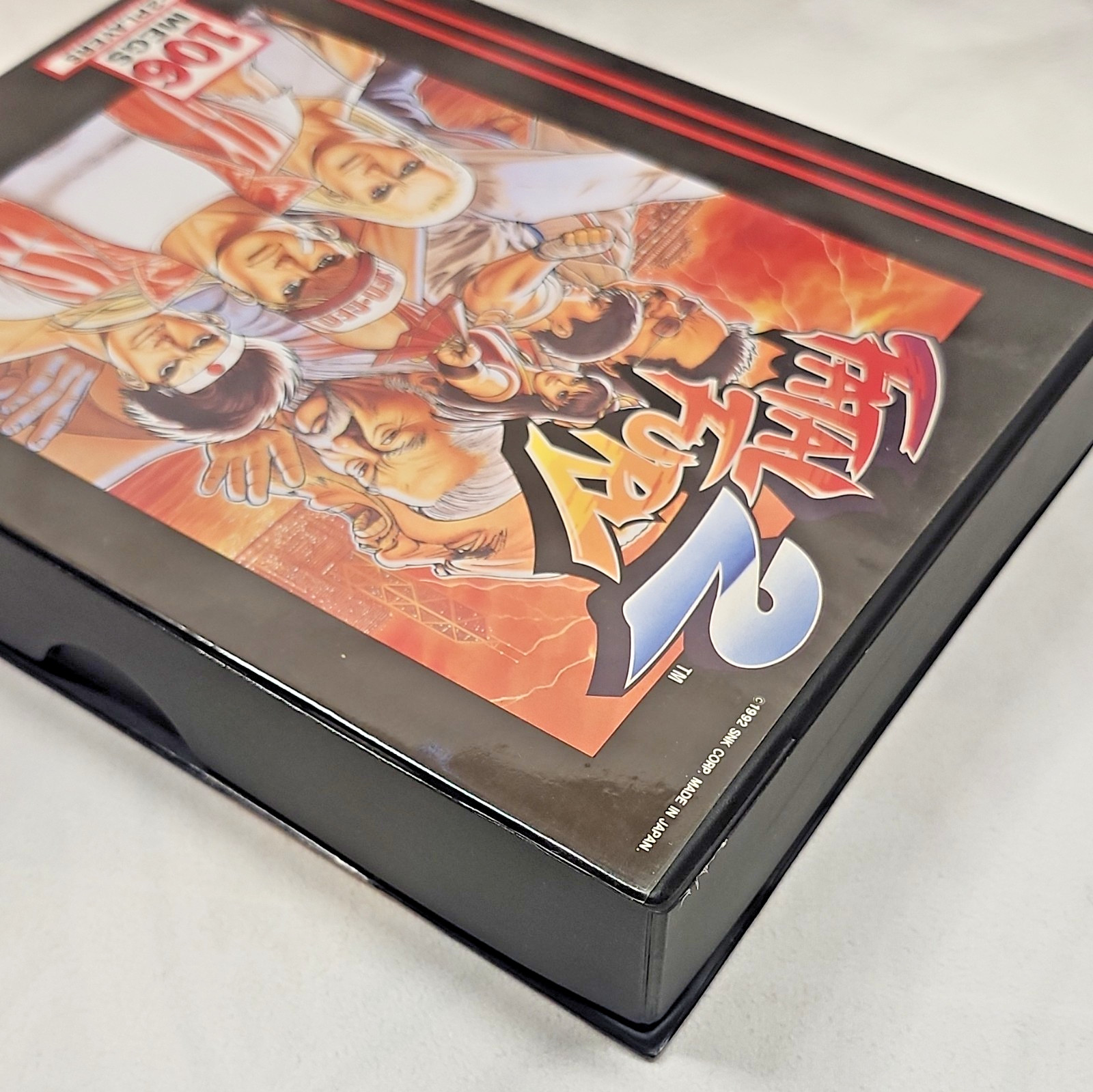 Near Mint – Fatal Fury 2 -DOG TAG – SNK Neo Geo AES – CIB Complete US Authentic