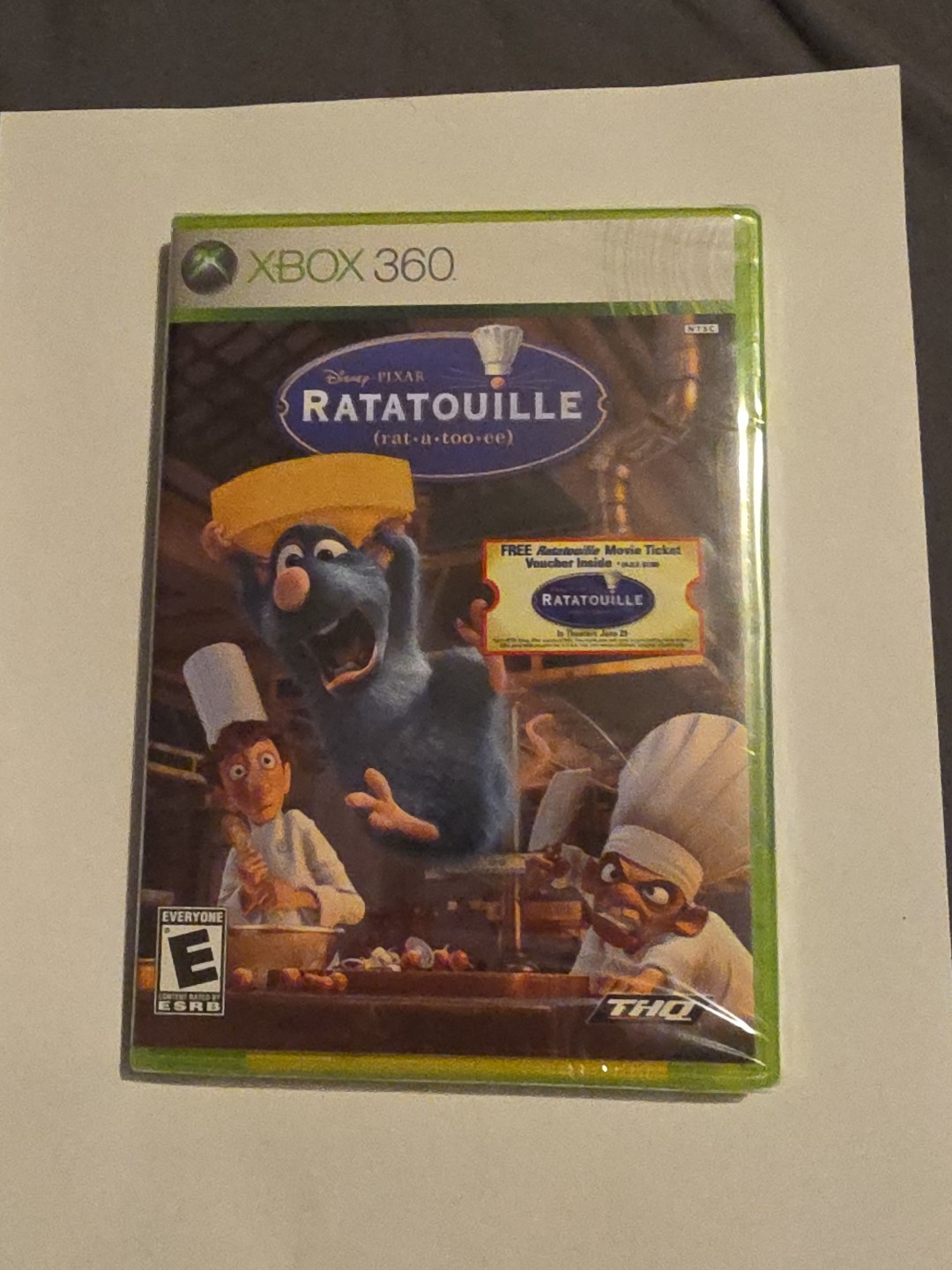 Xbox 360 Ratatouille 1st Print Brand New Sealed W/Free Expired Ticket Mint