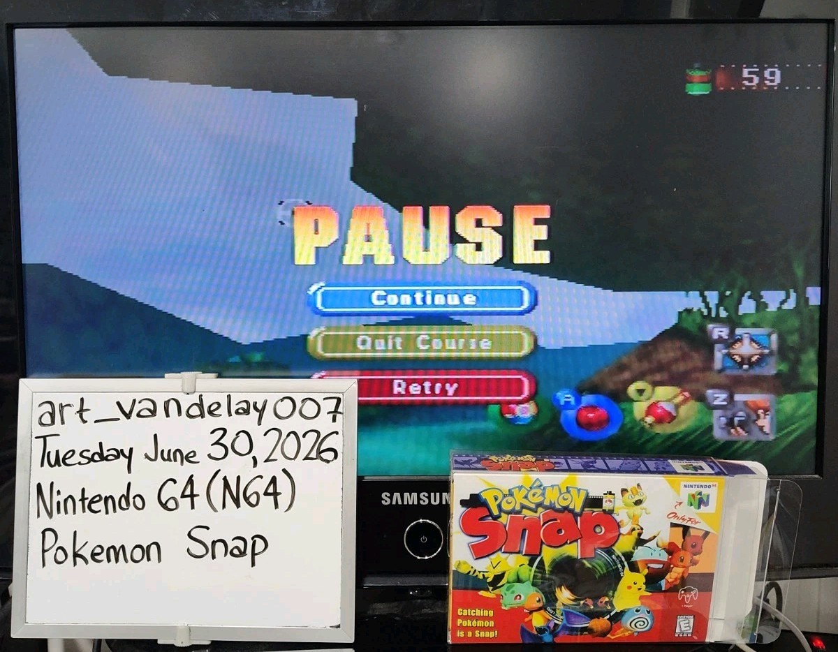 Pokemon Snap (N64, 2000) *VGC w/ Manual + Case Protector* Cleaned & Tested! READ