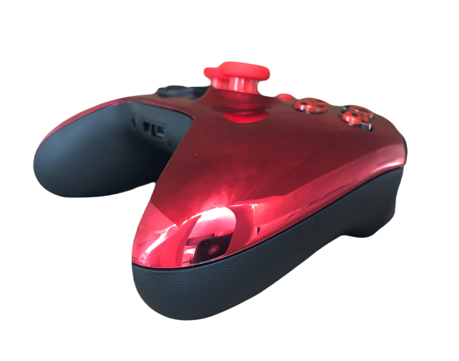 Custom Microsoft Xbox Series X Controller – Glossy Chrome Red