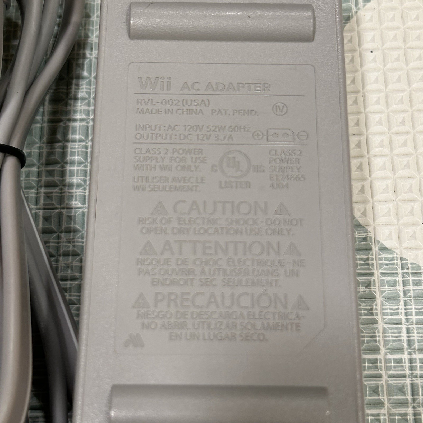 Nintendo Wii OEM Cord Bundle – Power Cord + AV Cable + Sensor Bar Genuine TESTED