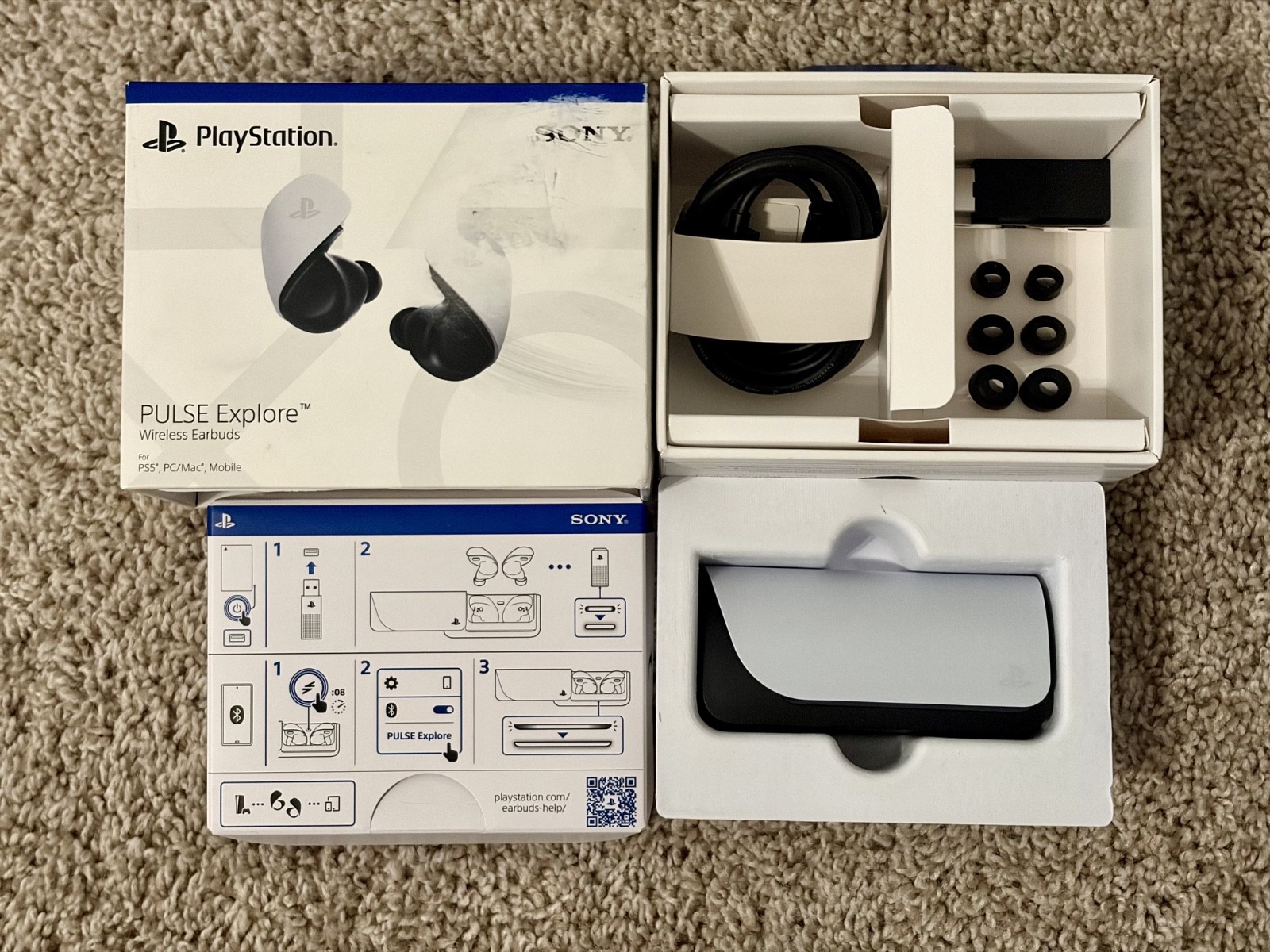 Sony PULSE Explore Wireless Gaming Earbuds – White (1000038064)