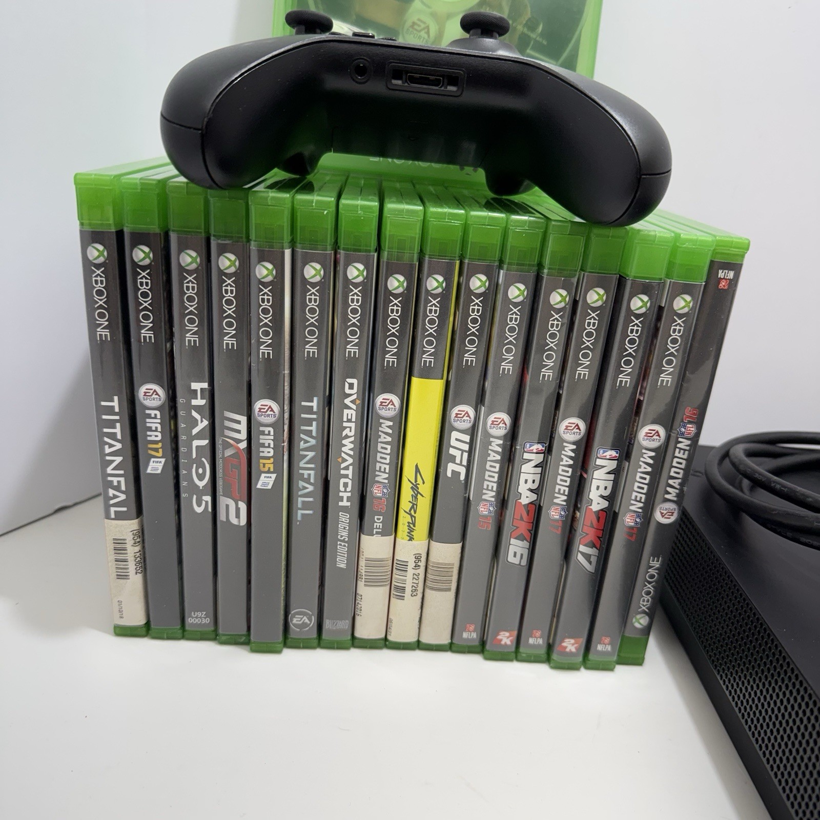 Microsoft Xbox One X 1TB Console Bundle Cords,1 Wireless Controller, +17 Games