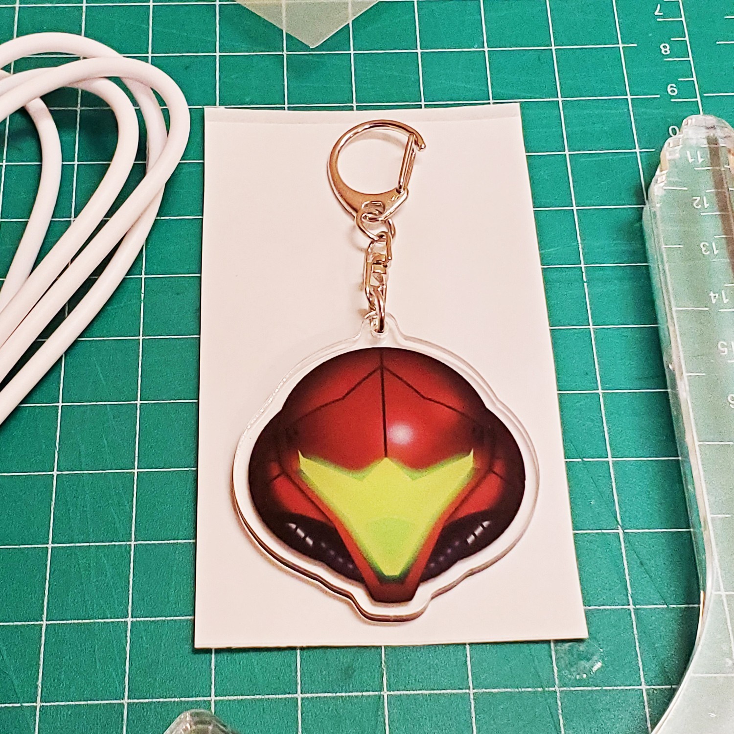 Metroid Samus Helmet plastic neon LED sign w/ dimmer switch + retro gaming gift