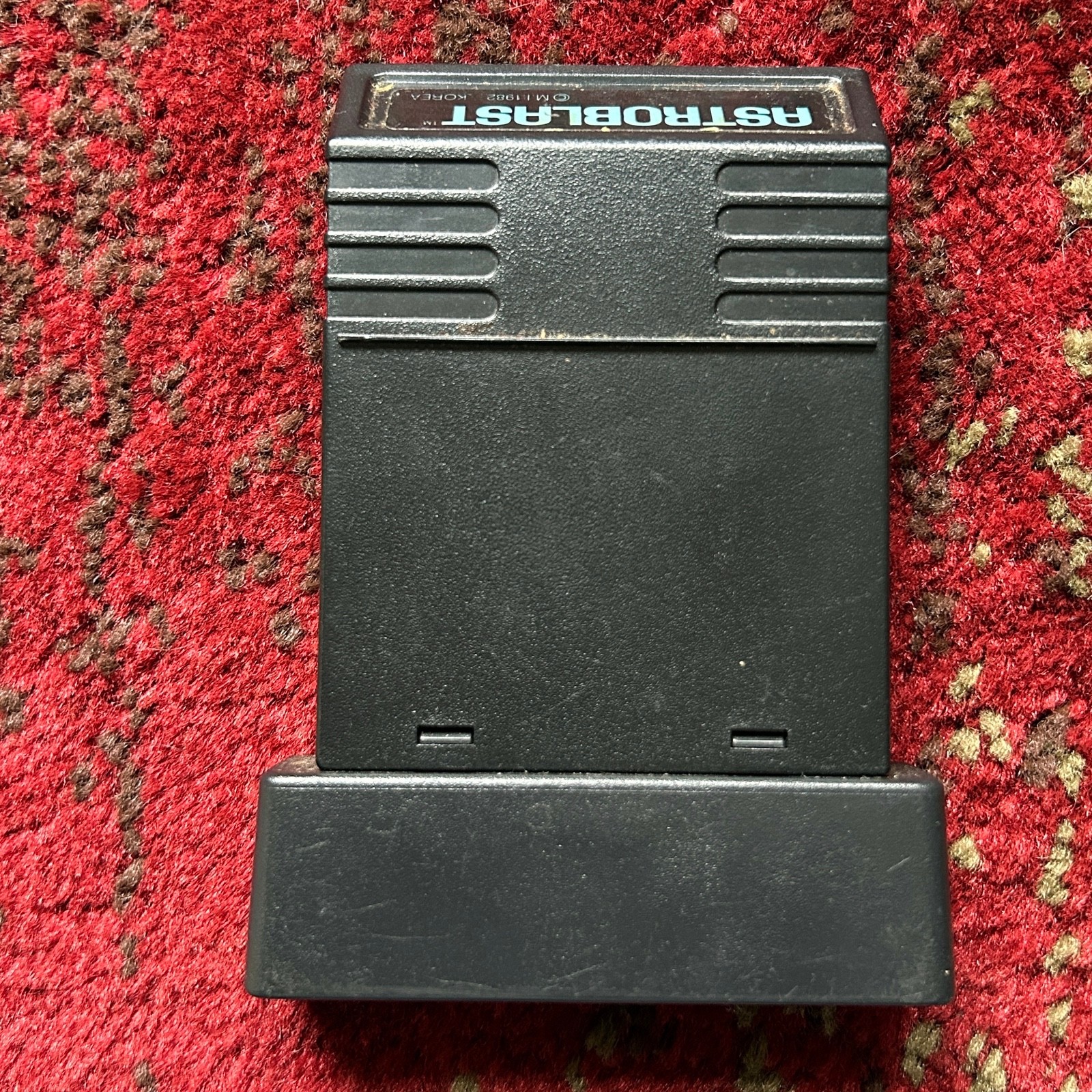 1982 Astroblast Atari 2600 Video Game Cartridge w/ Manual +Sticker Mattel TESTED