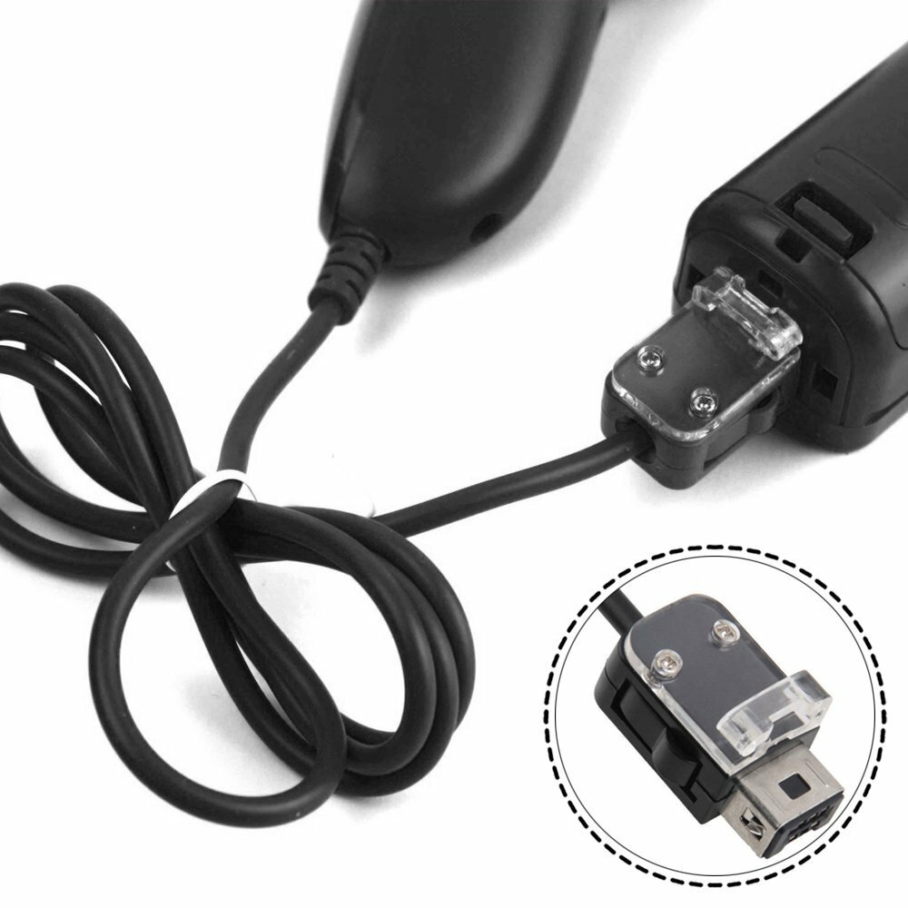 Wii Nunchuck Black For Nintendo Video Game Controller Remote For Wii & Wii U