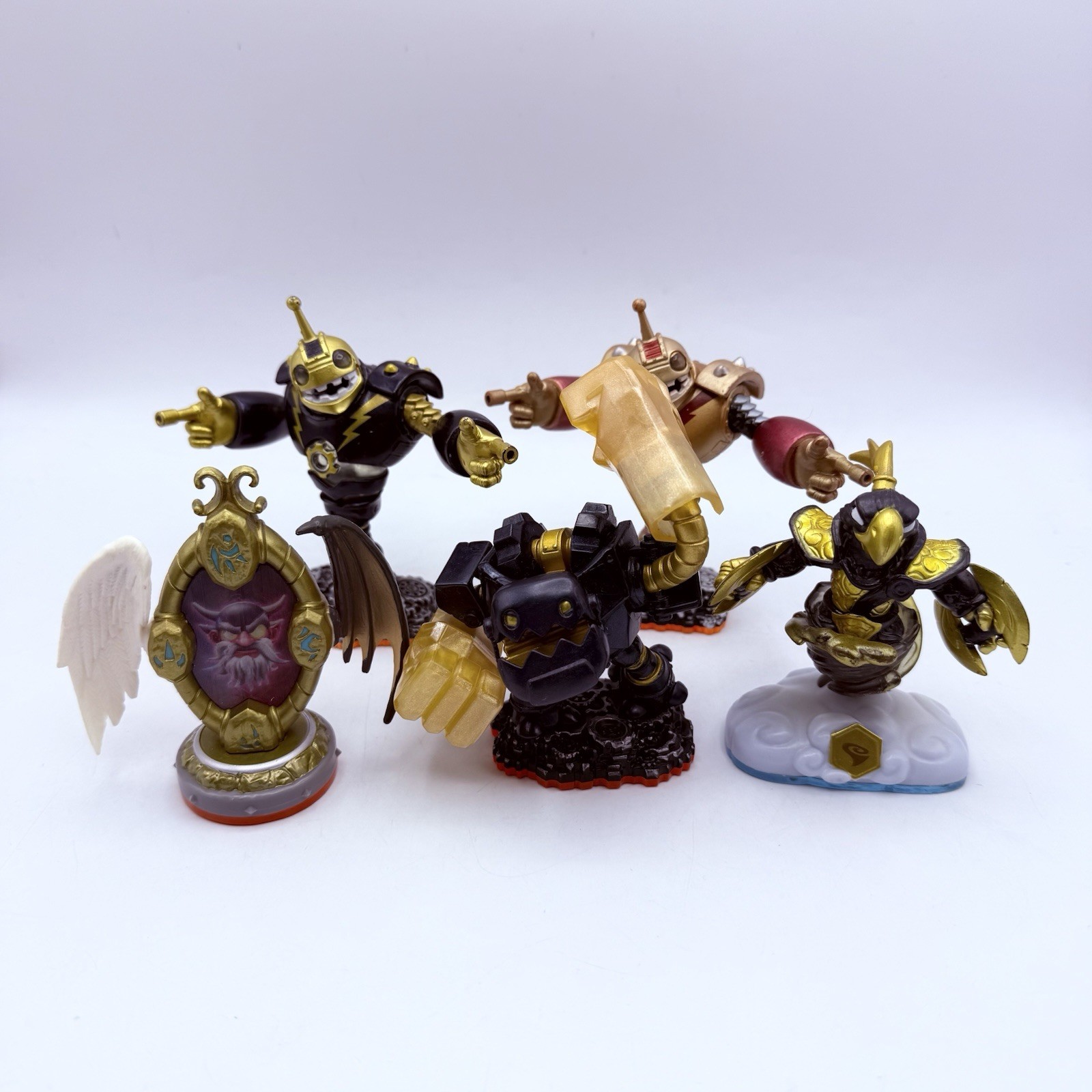 5 Skylanders Lot: Bouncer & Legendary Bouncer, Jawbreaker, Free Ranger, Mirror