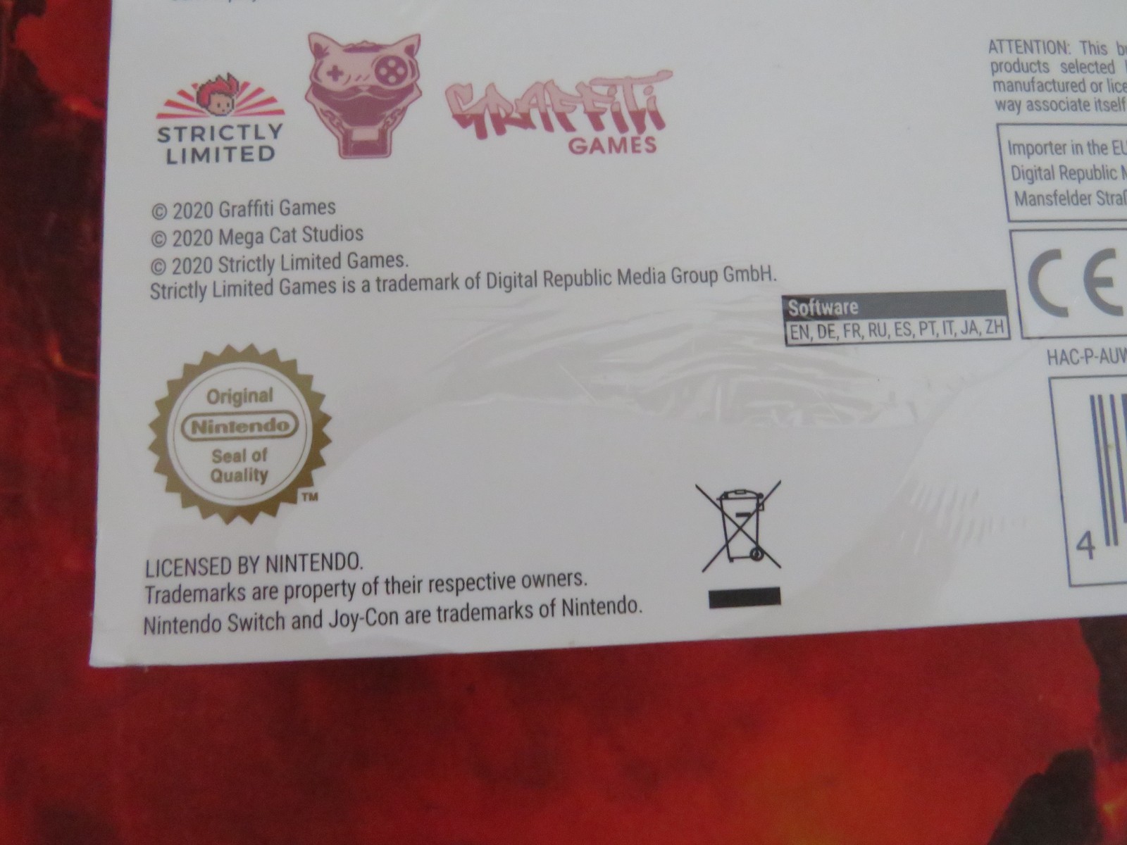 Bite The Bulllet Nintendo switch Strictly Limited Edition NEW & SEAL