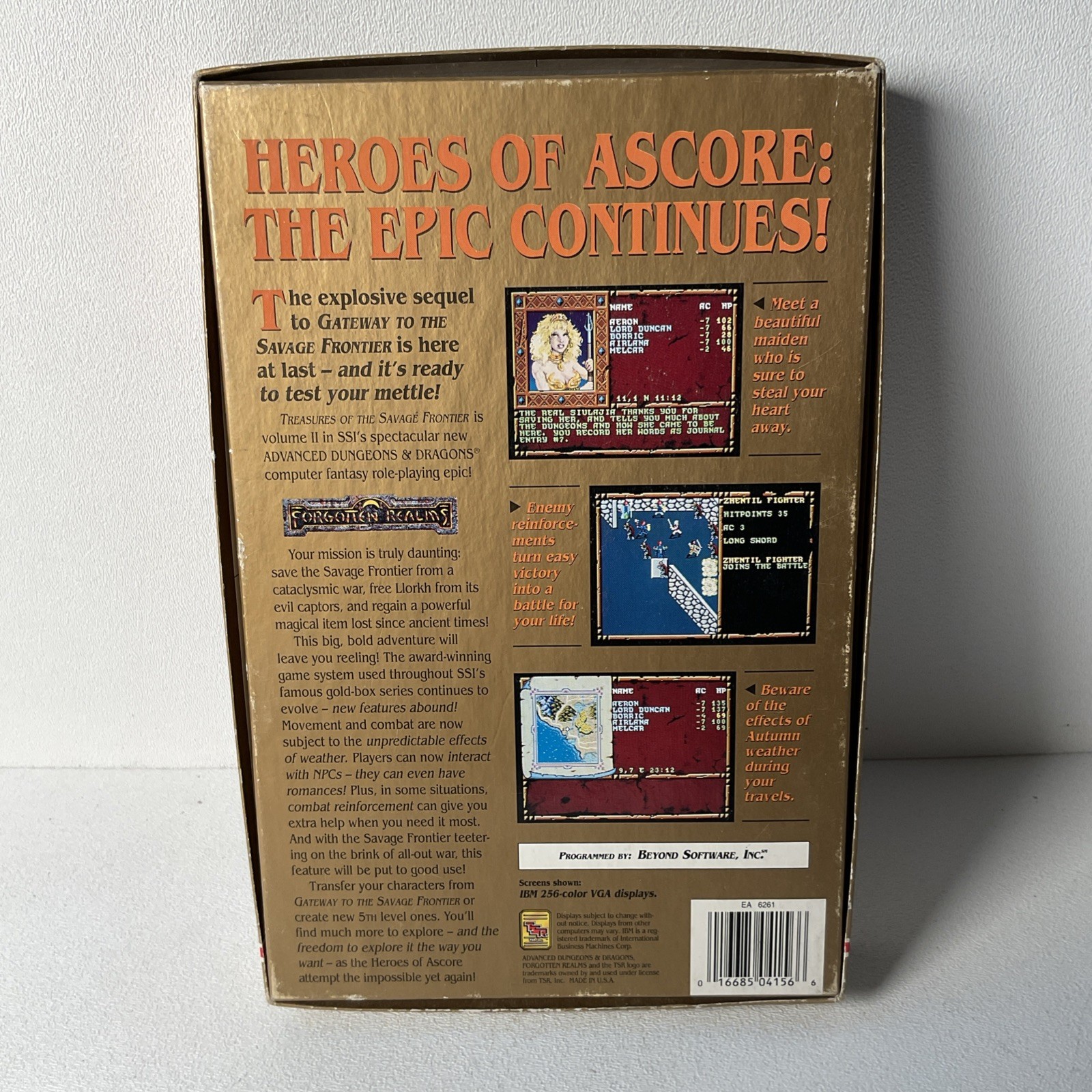 Dungeons & Dragons: Treasures of the Savage Frontier, 1992, Big Box