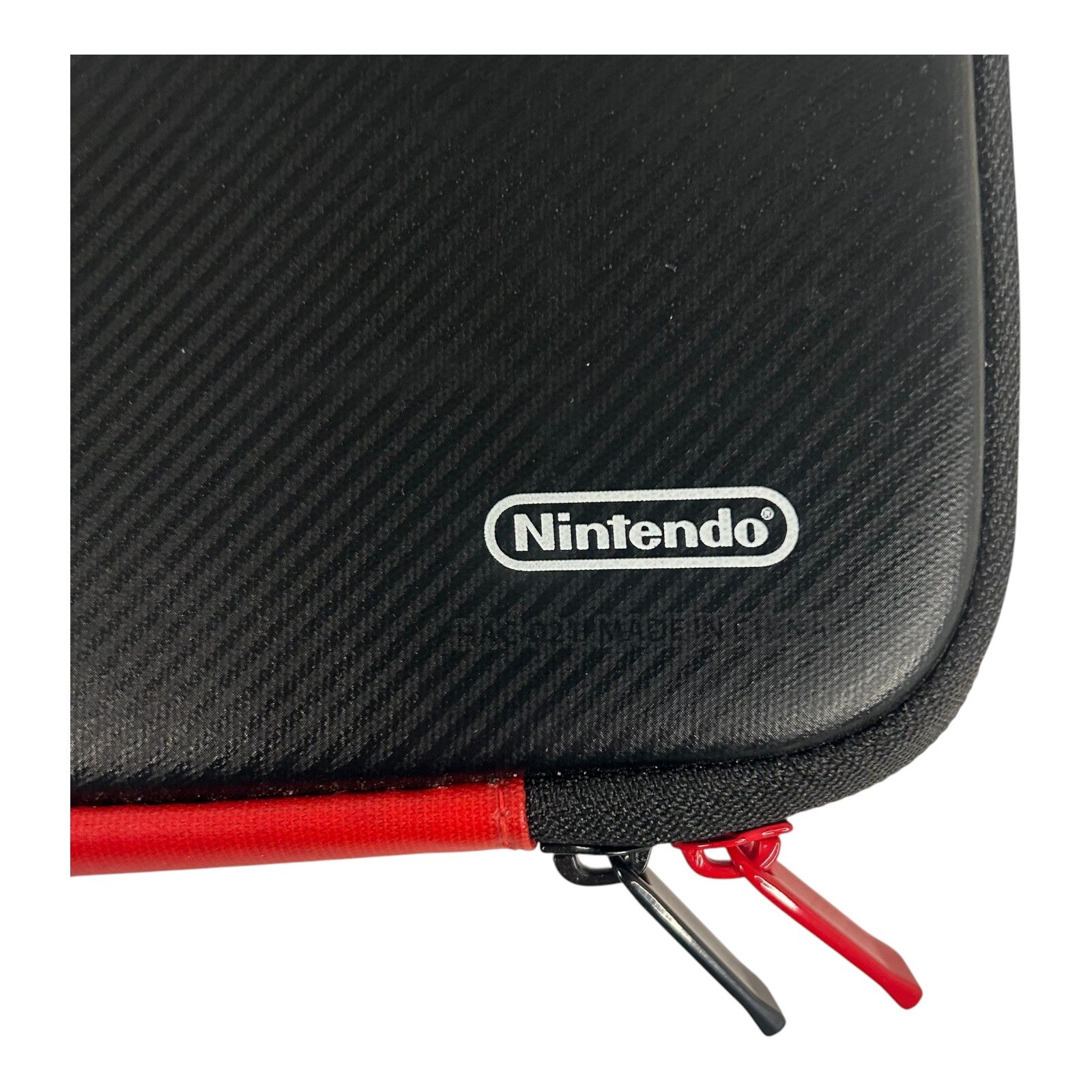 Nintendo Switch Carry Case Travel Mario Bowser Red Black Zip Bag