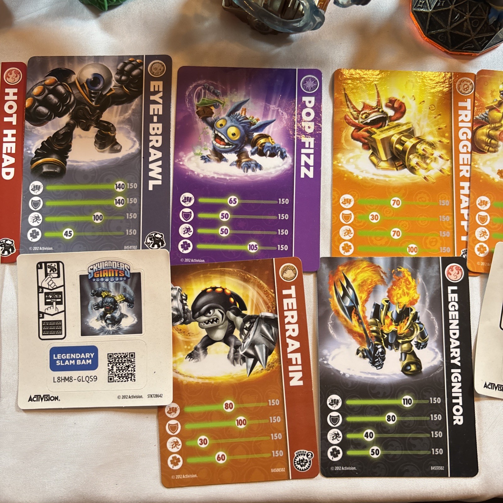 Activision Skylanders Lot Of 17 With 2 Power Portals | Cards |