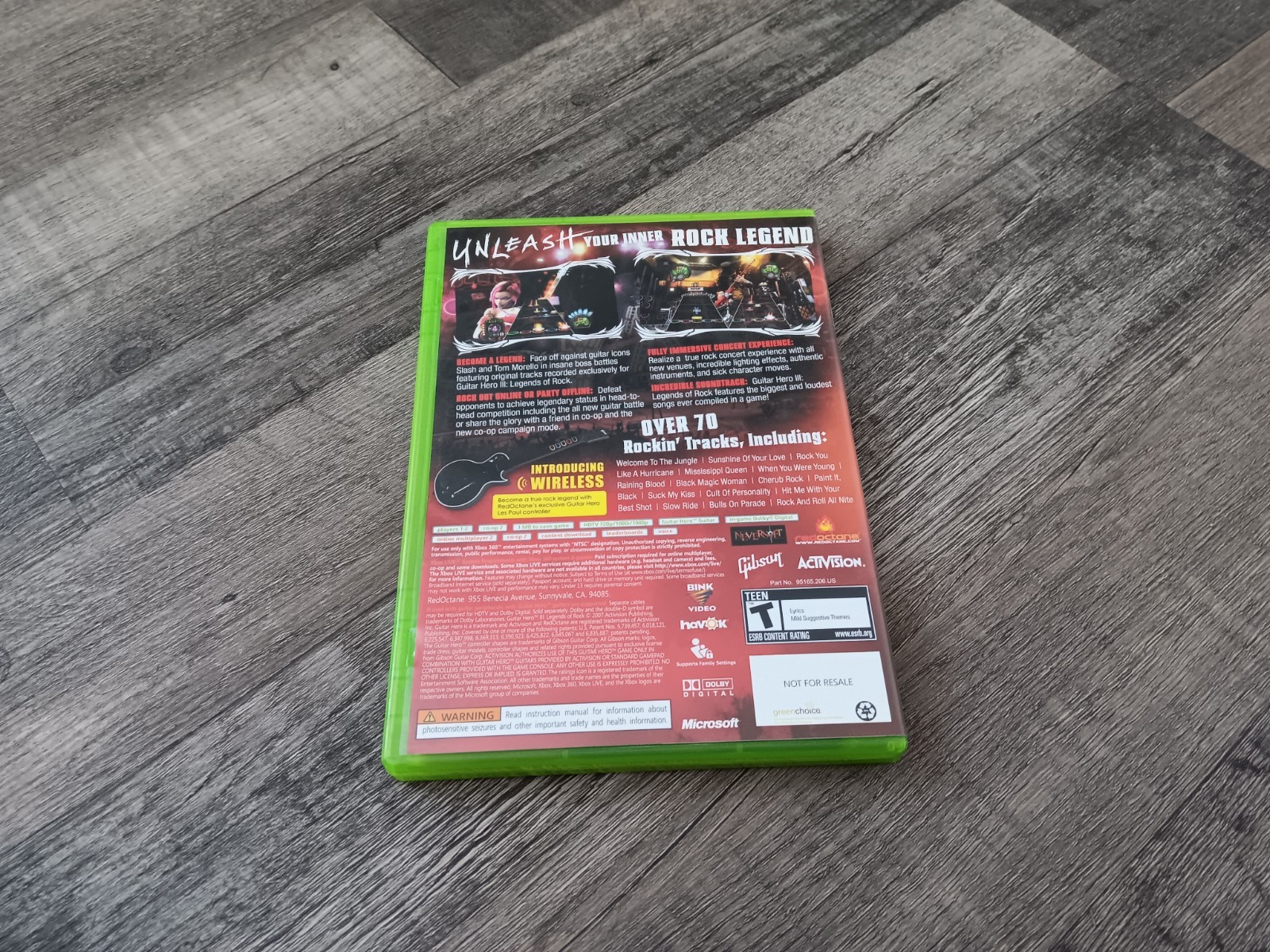 Guitar Hero 3 III Legends of Rock Xbox 360 2007 Activision Video Game CIB Manual