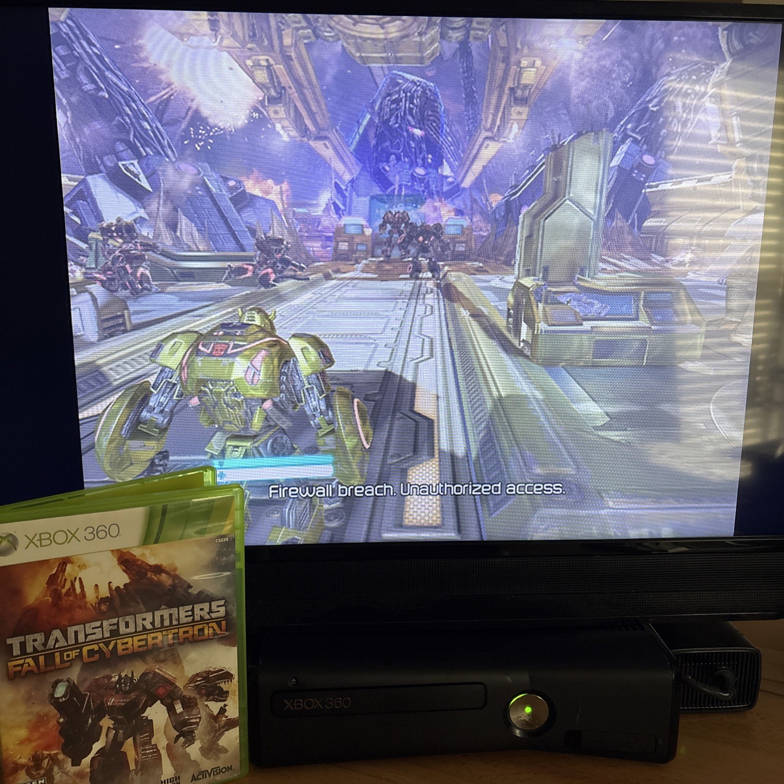 Transformers Fall of Cybertron Xbox 360 with Manual Resurfaced Pics Working