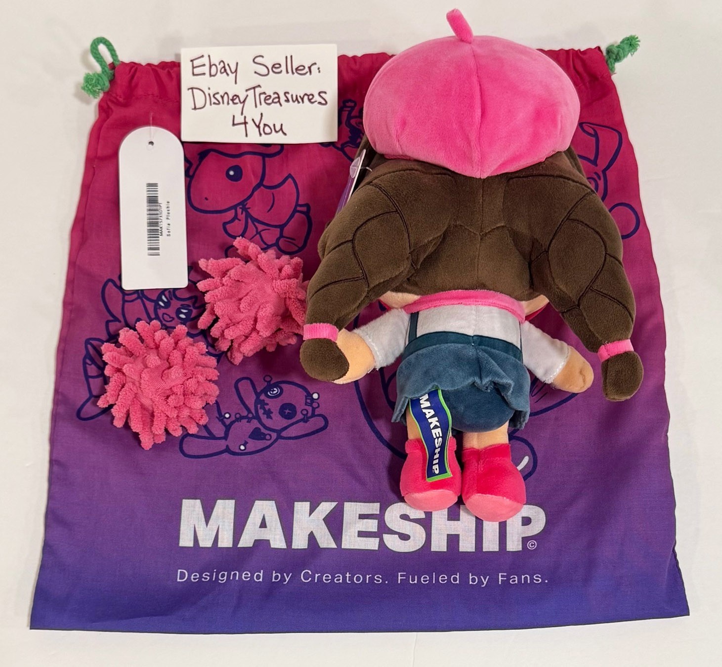 Makeship SOFIA Plushie By Polychroma Until Then Video Game Rare Plush NEW! Cathy