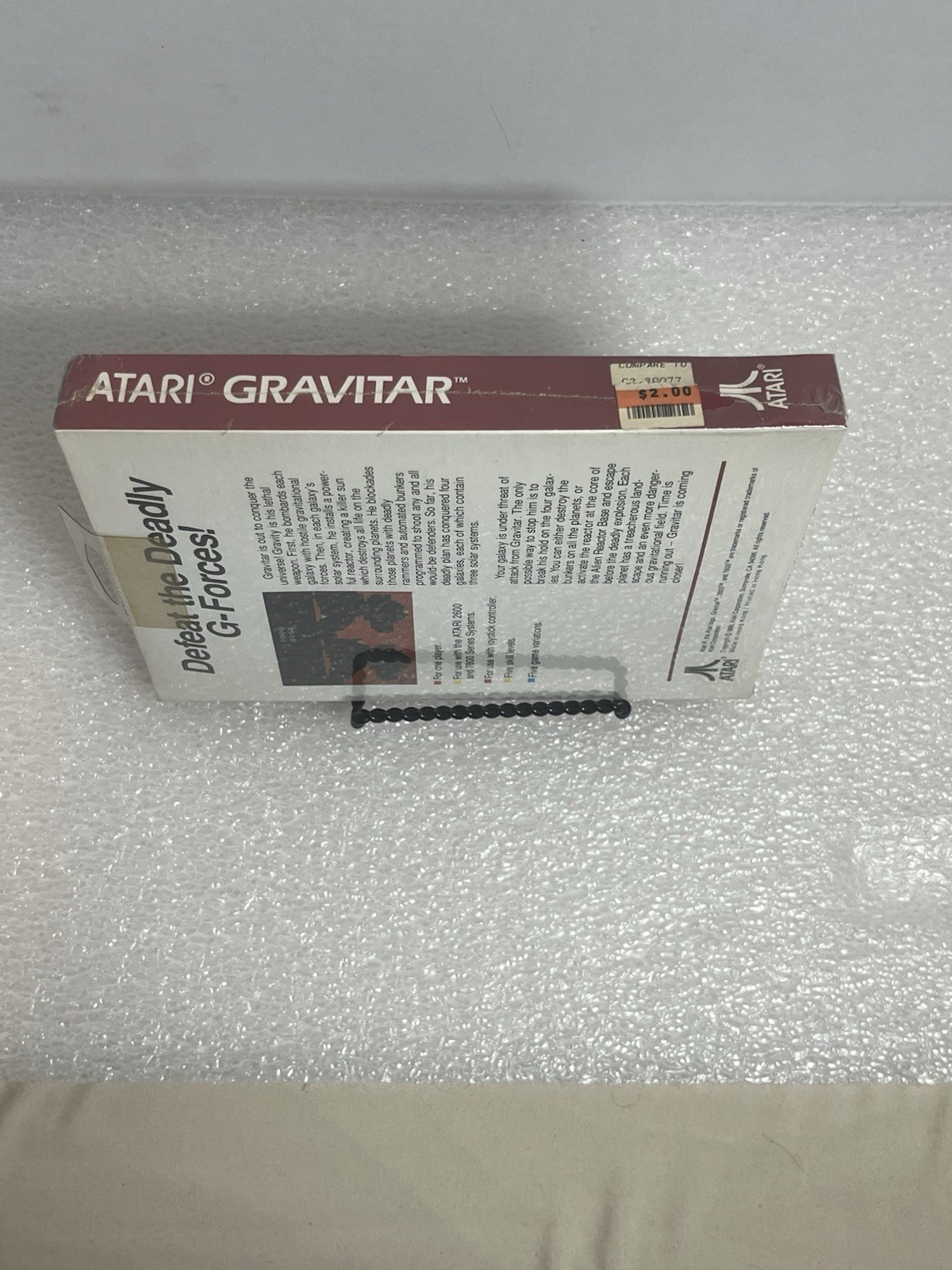 Atari 2600 Gravitar 1988 (Hong Kong) Factory Sealed – Hangtag & Price Tag,”