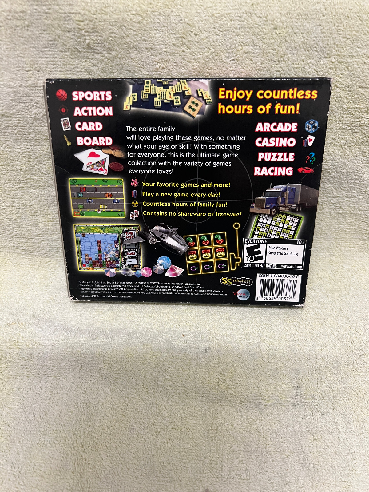 Viva Media PC Video Game 15,000 Games – Arcade Casino Racing Action Sports Card