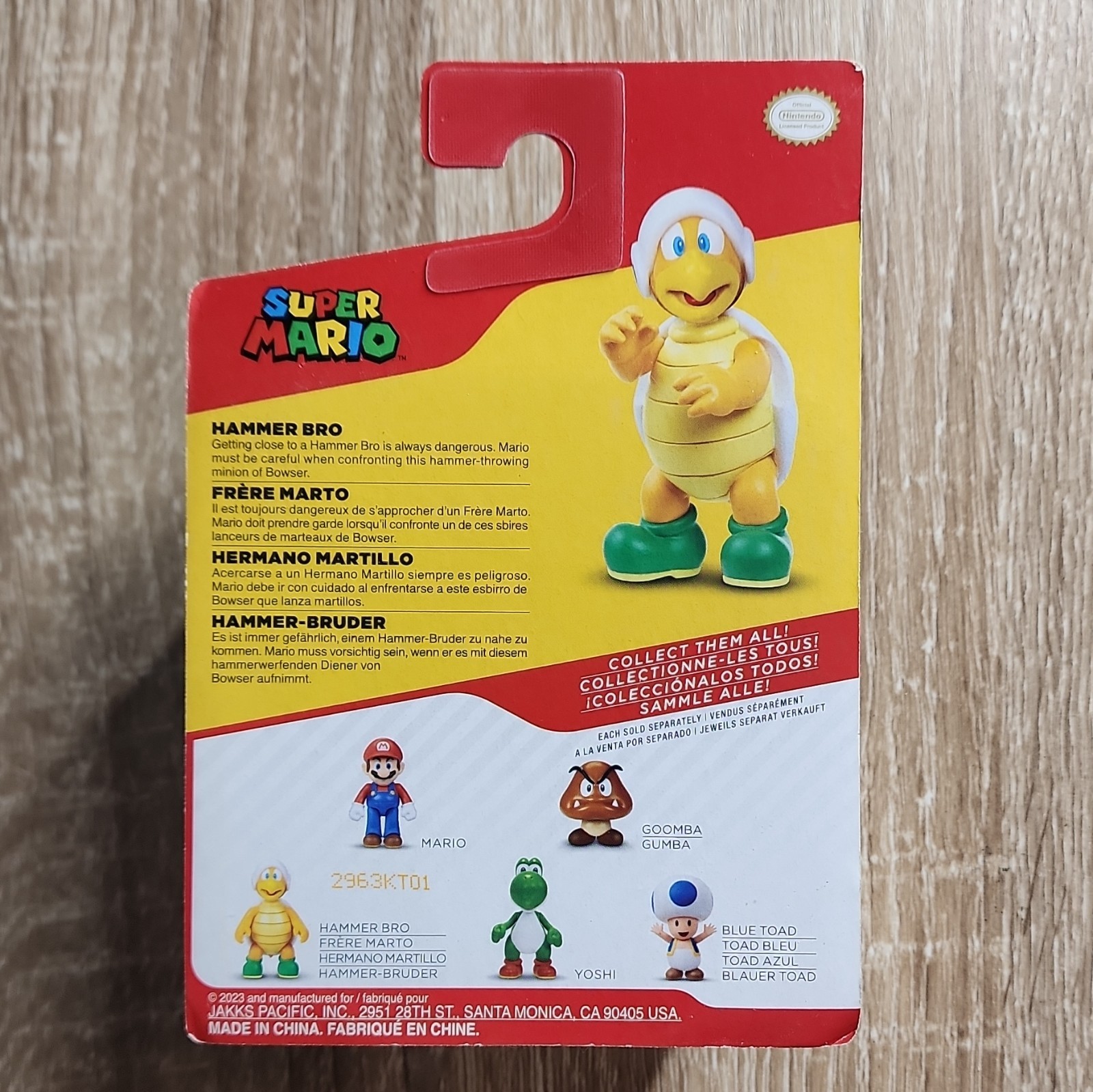 JAKKS Pacific Super Mario Hammer Bro Action Figure Boxed 2023 MPN 2963KT01