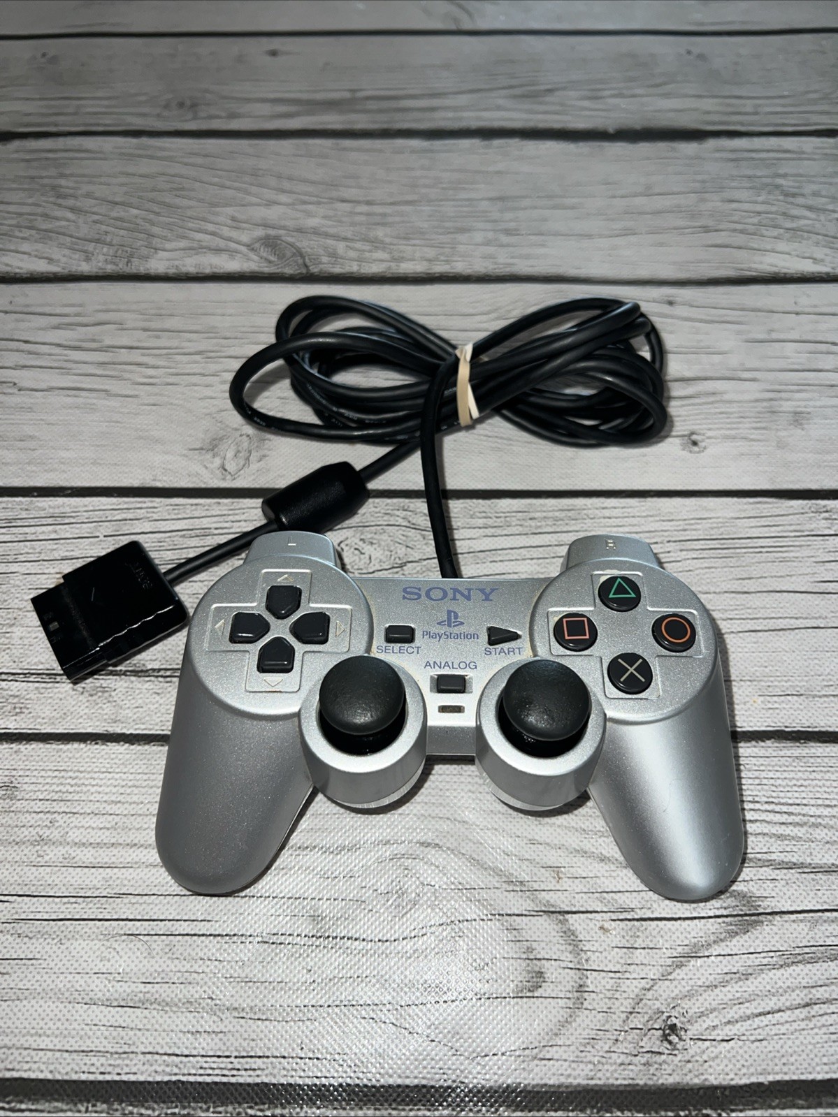 Sony PlayStation 2 PS2 DualShock OEM Wired Controller SCPH-10010 Silver
