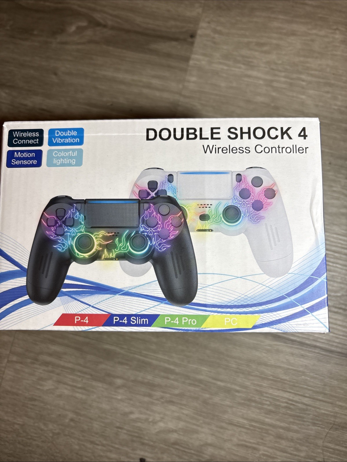 2 Pack For PS4 Controller, Wireless Controller For PS4/Pro/Slim/PC Non-Slip Grip