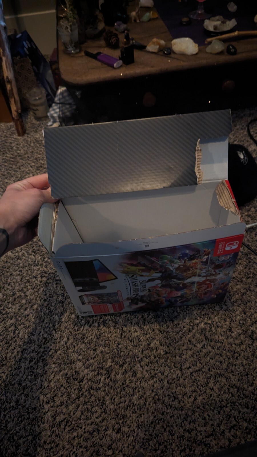 Nintendo Switch (OLED Model) Super Smash Bros. Bundle 64GB Console – Gray