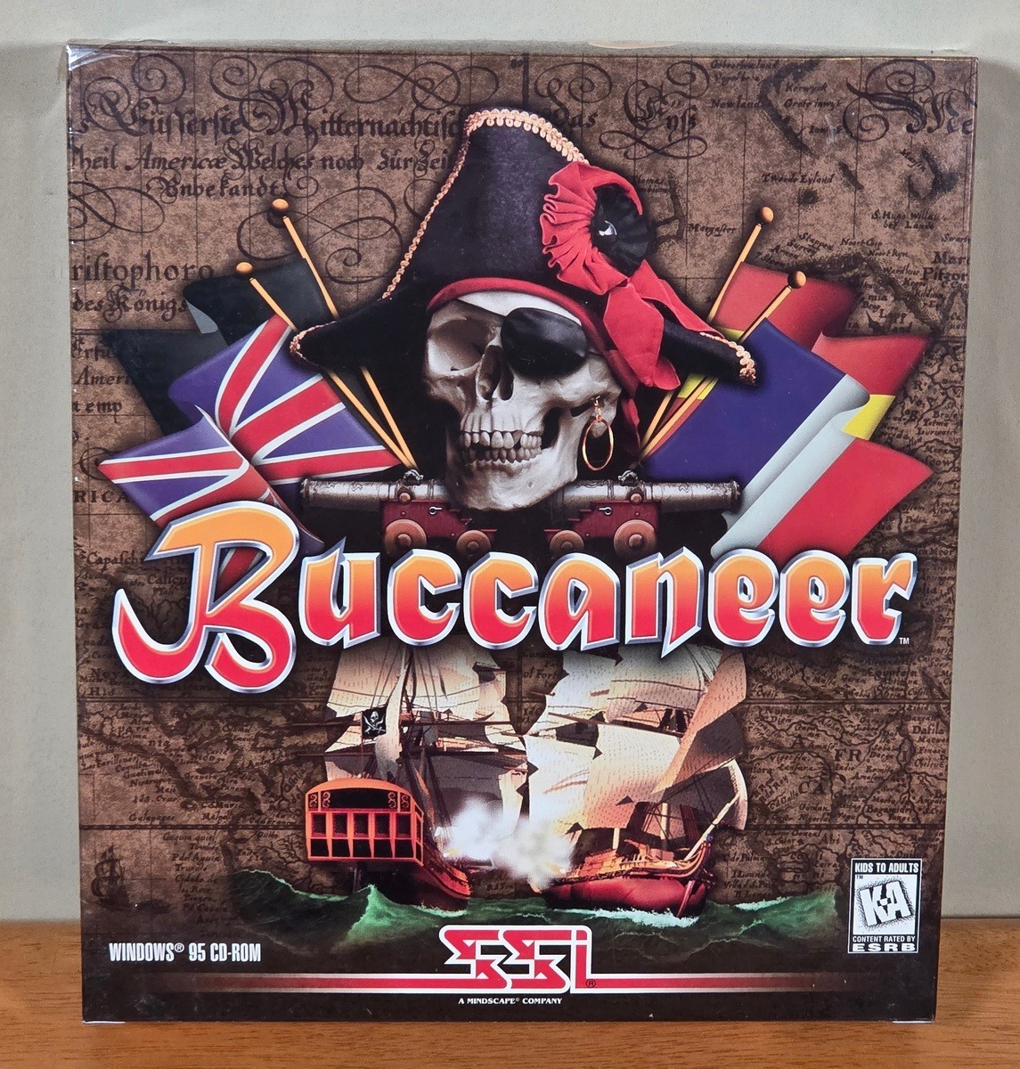 New Sealed Buccaneer SSI Windows PC Big Box Game Strategic Simulations Complete