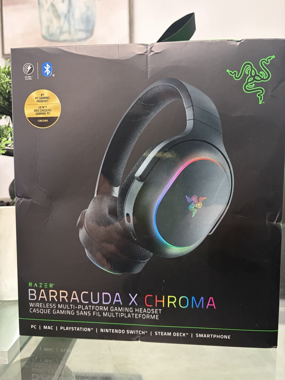 Razer Barracuda X Chroma Wireless Headset Bluetooth USB-C RGB Black