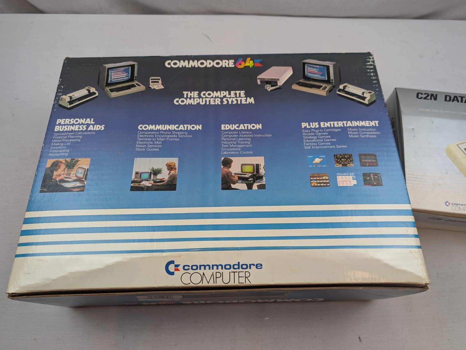 Commodore 64 Computer Untested w/ Box Matching # Manual Vicmodem Cassette 1530